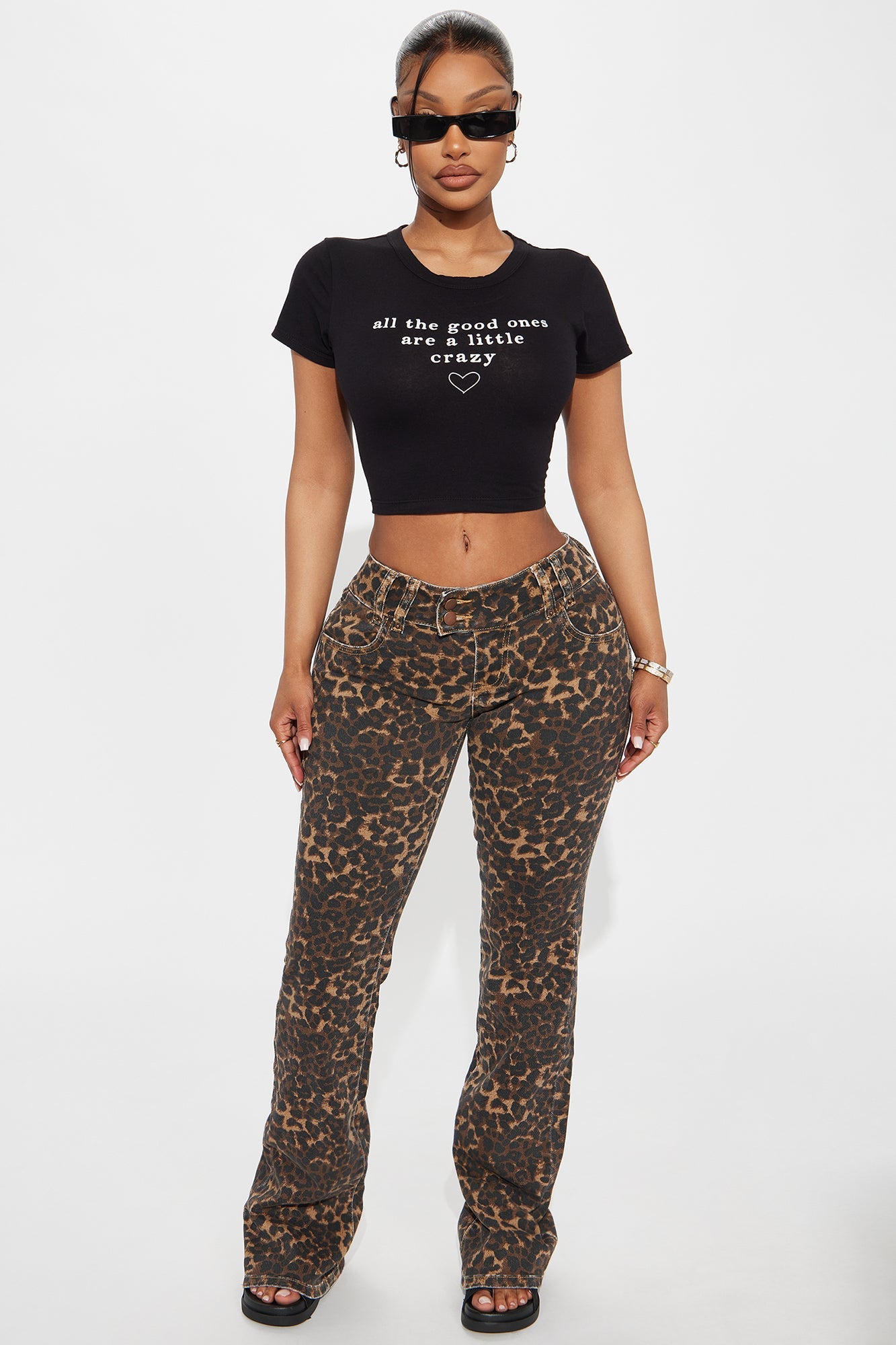 All The Good Ones Are A Little Crazy Baby Tee - Black