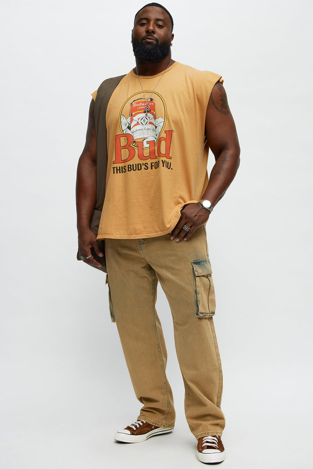 Speak Up Straight Cargo Jeans - Yellow