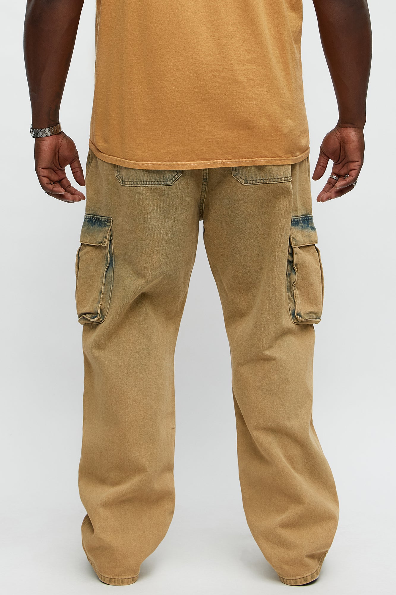 Speak Up Straight Cargo Jeans - Yellow