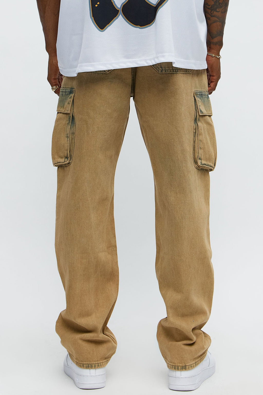 Speak Up Straight Cargo Jeans - Yellow