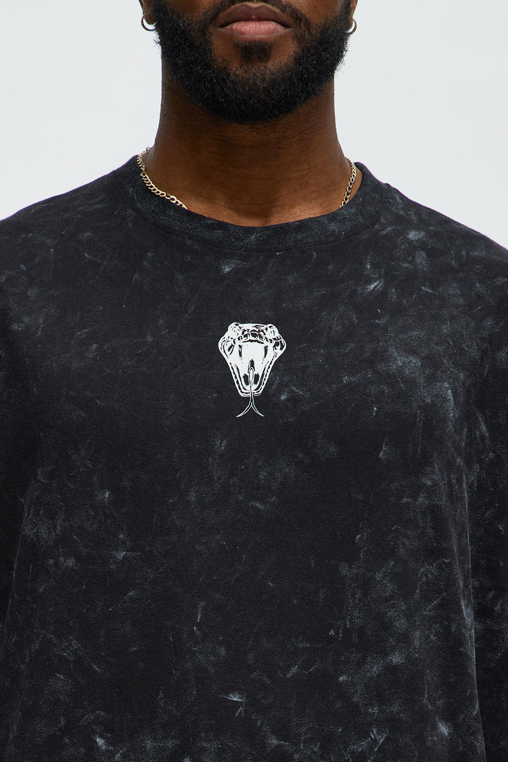 All We Trust Is Us Oversized Short Sleeve Tee - Black