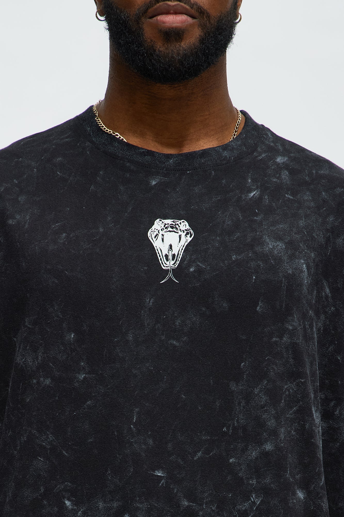 All We Trust Is Us Oversized Short Sleeve Tee - Black