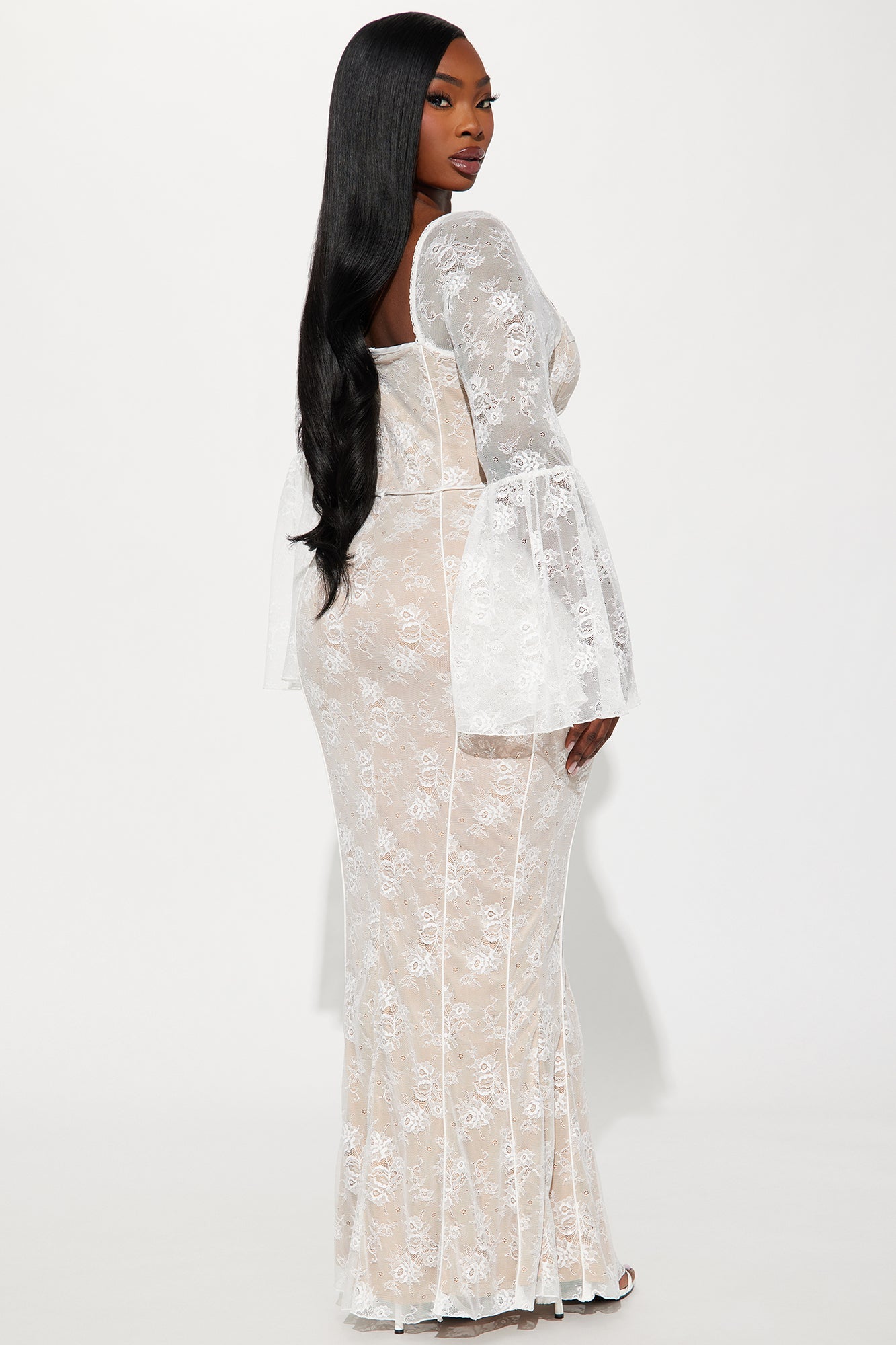 Fiona Lace Maxi Dress - White