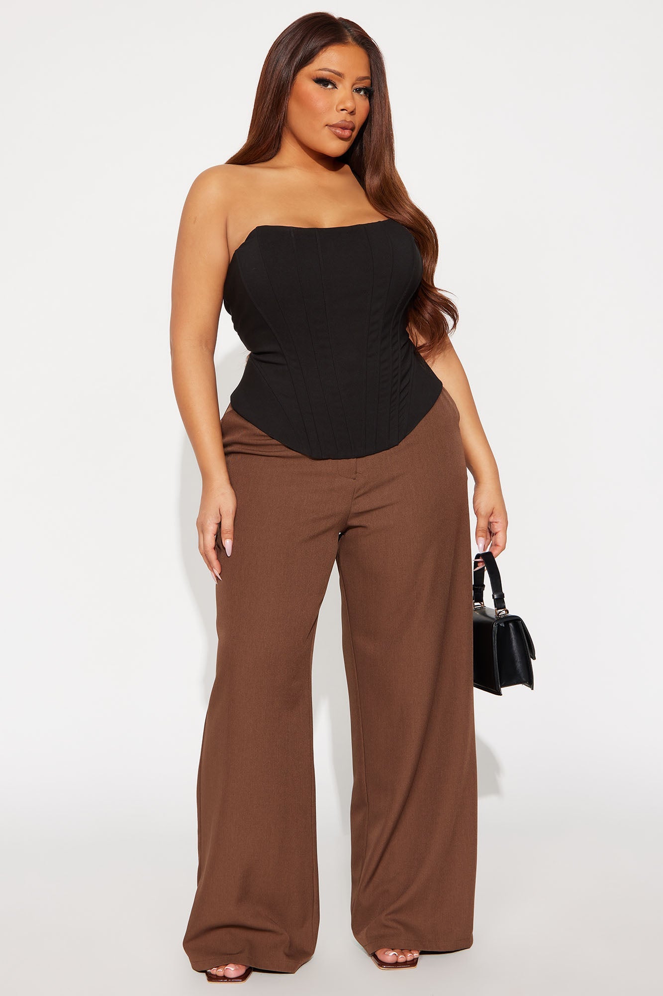 Your Happy Place Corset Top - Black