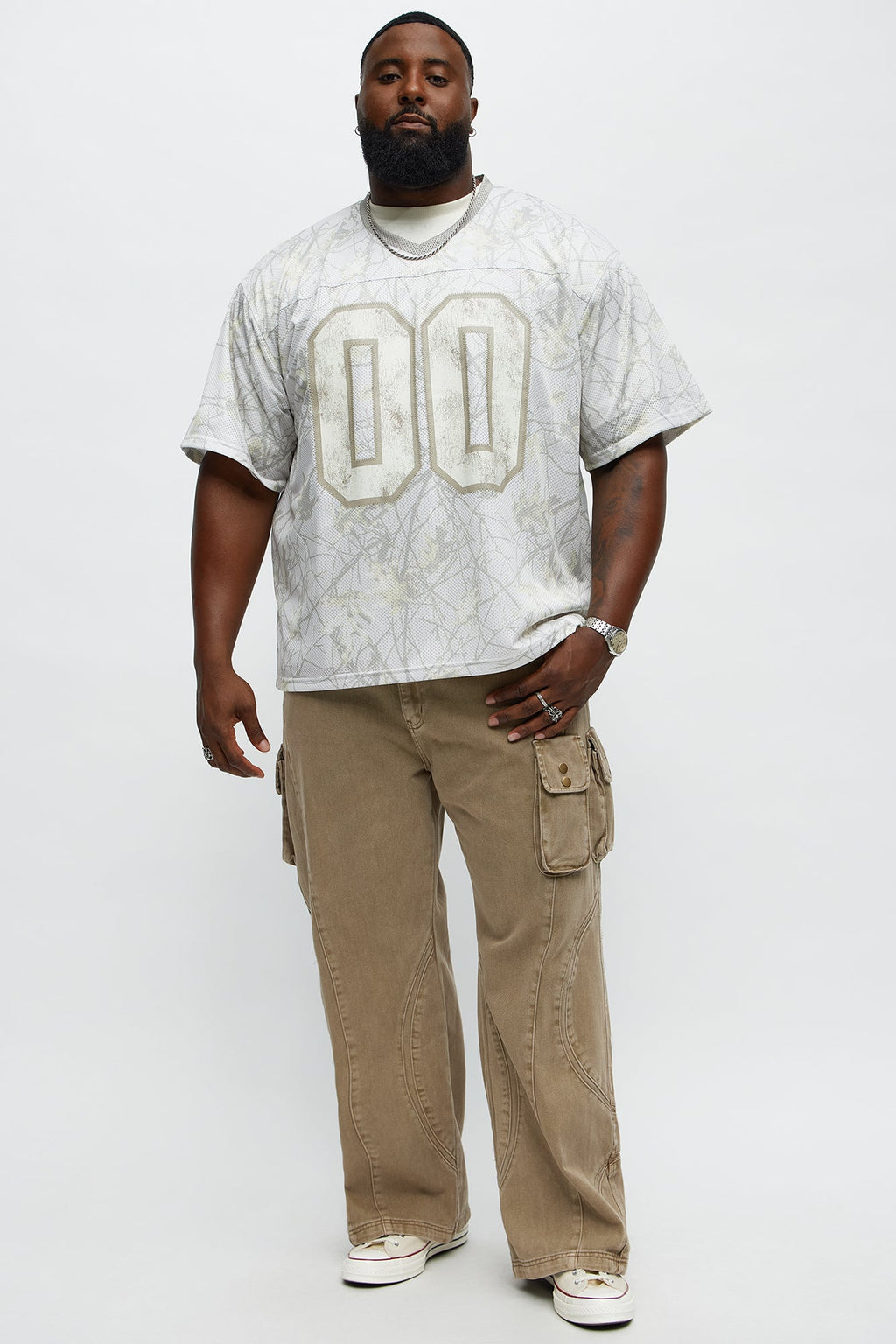 Short Sleeve Camo Jersey - Cream