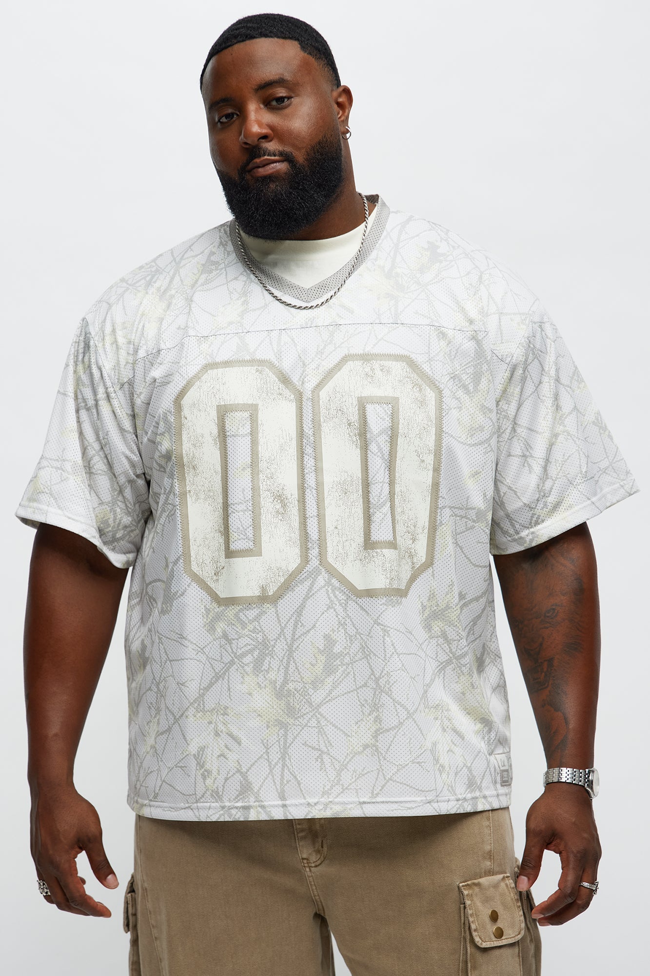 Short Sleeve Camo Jersey - Cream