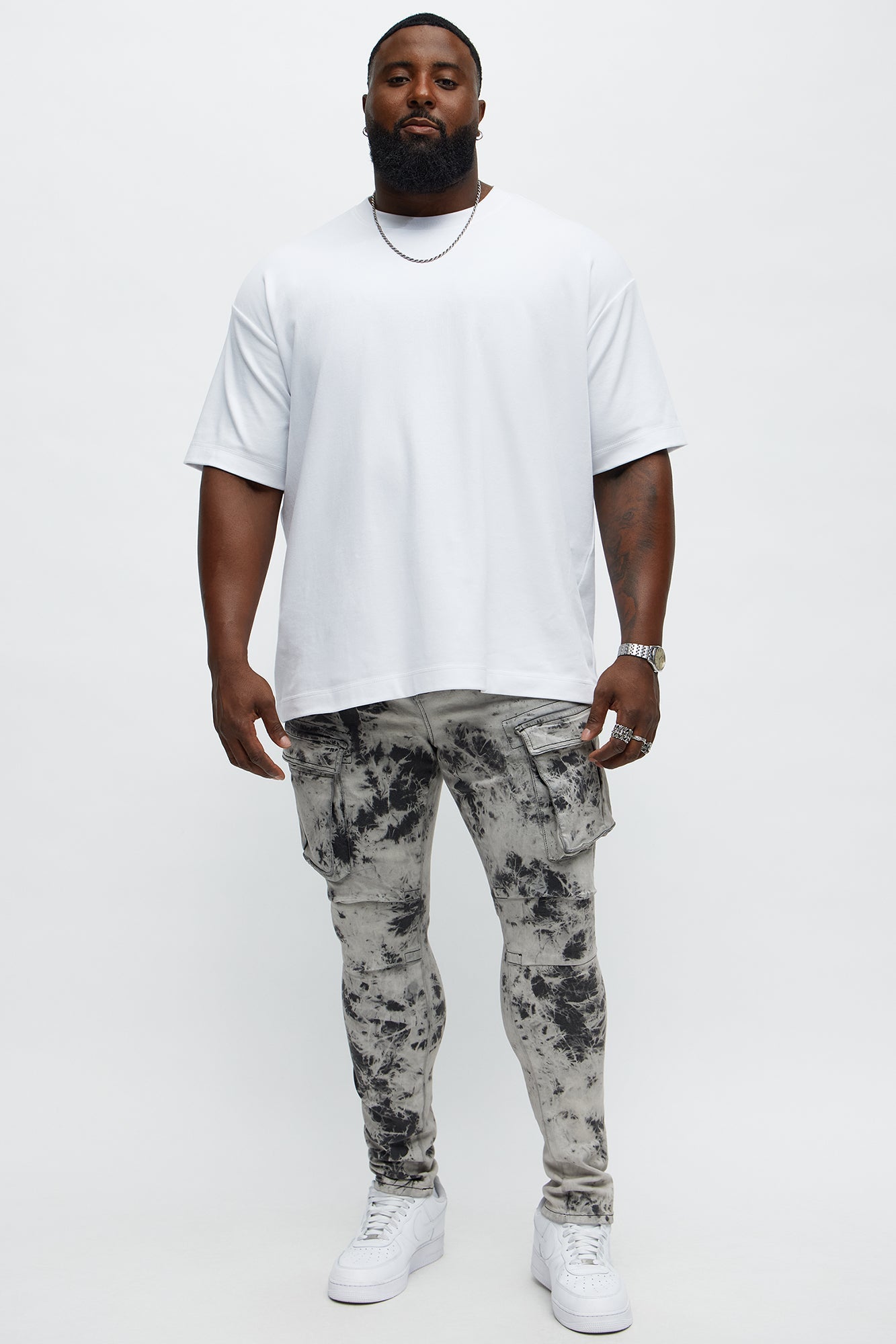 On That Smokey Skinny Cargo Jeans - Grey/Smoke
