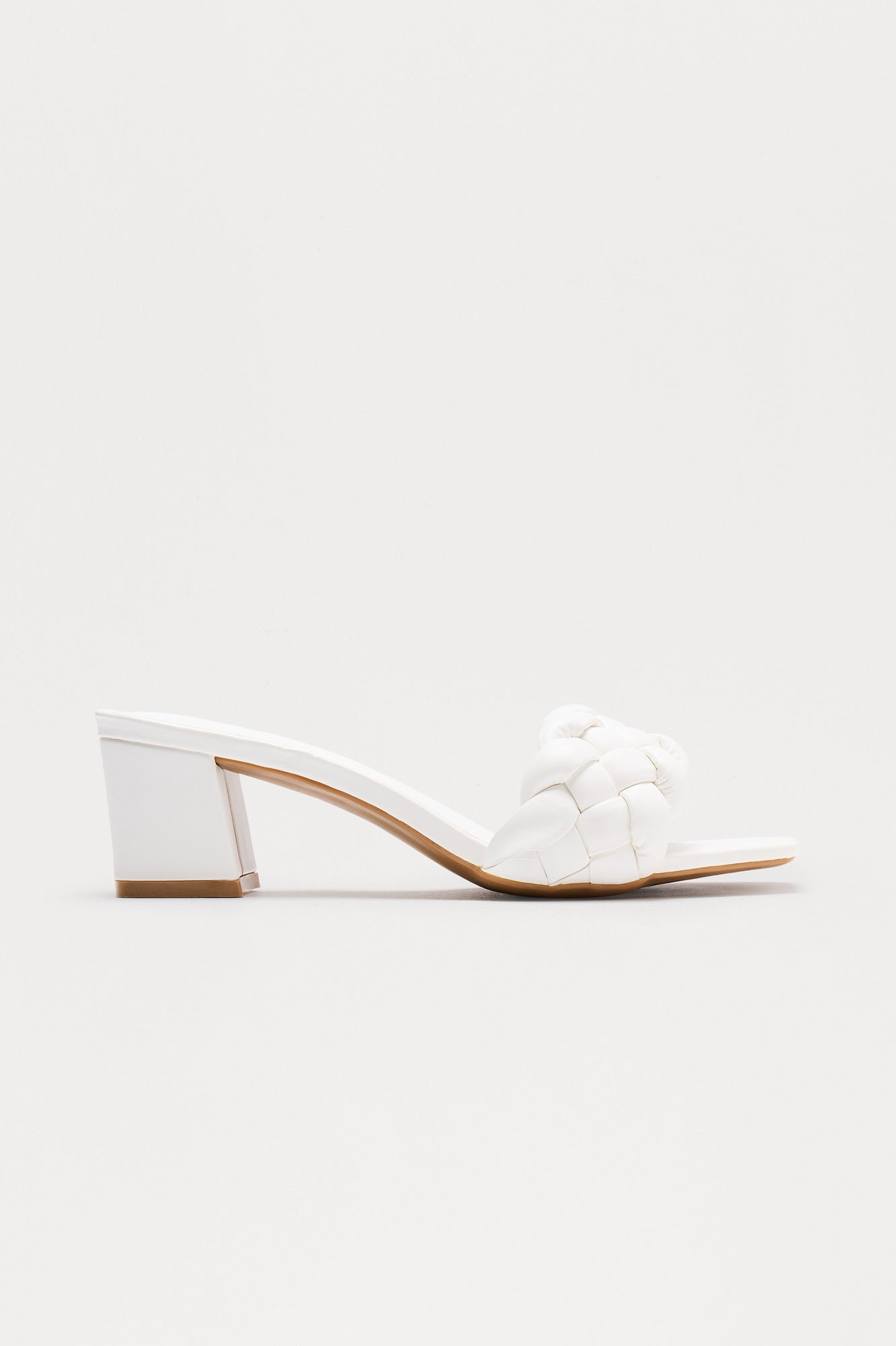 Krayson Braided Strap Mules - White