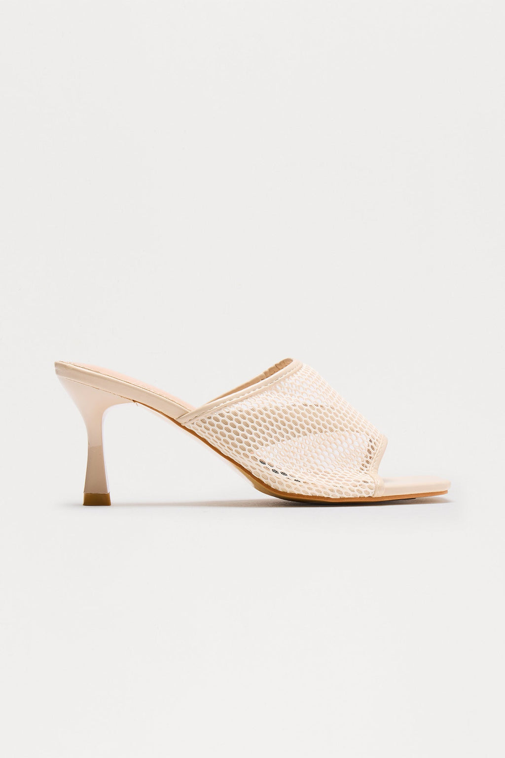 Kayson Fishnet Mules - Beige
