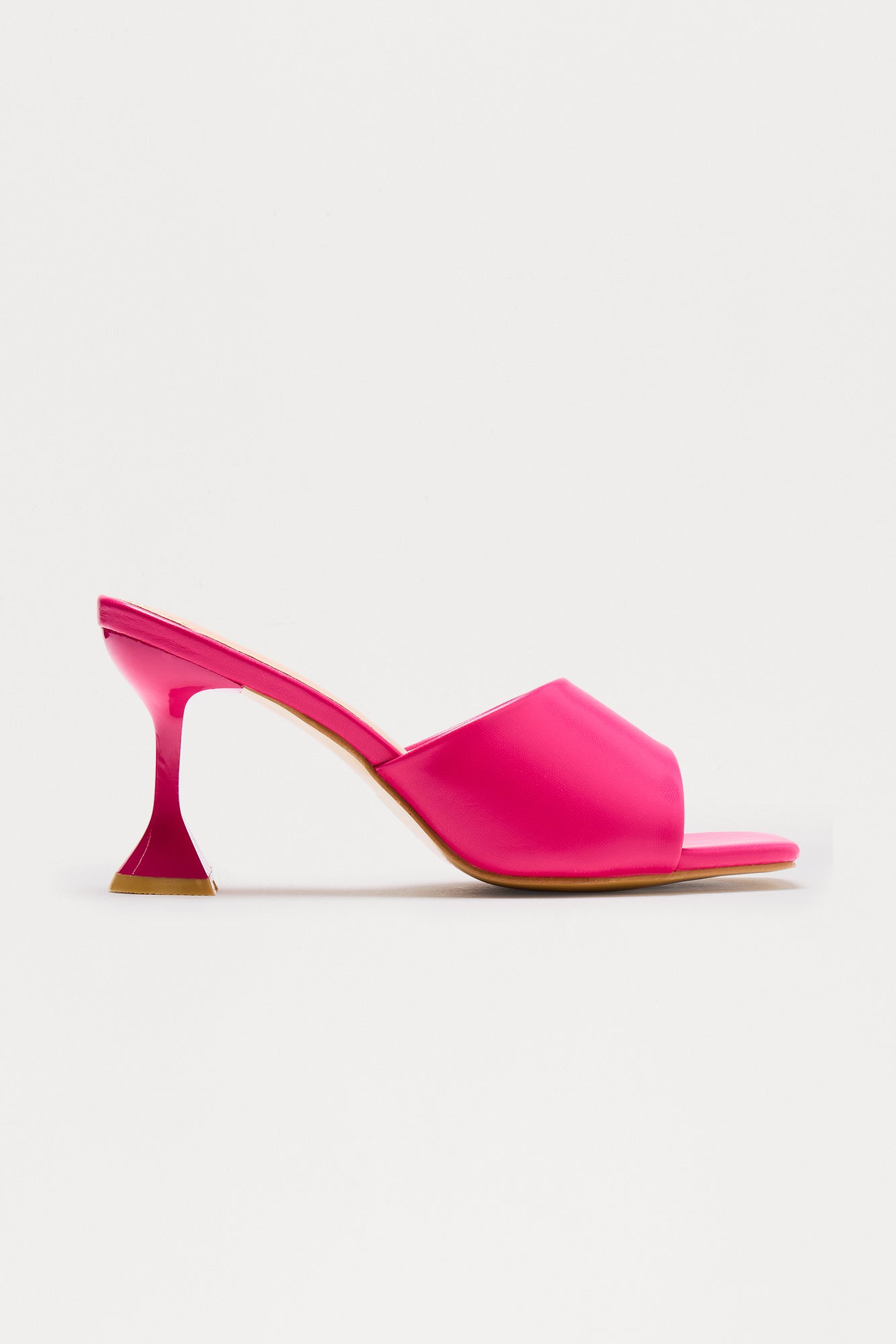 Johan Faux Leather Mules - Hot Pink
