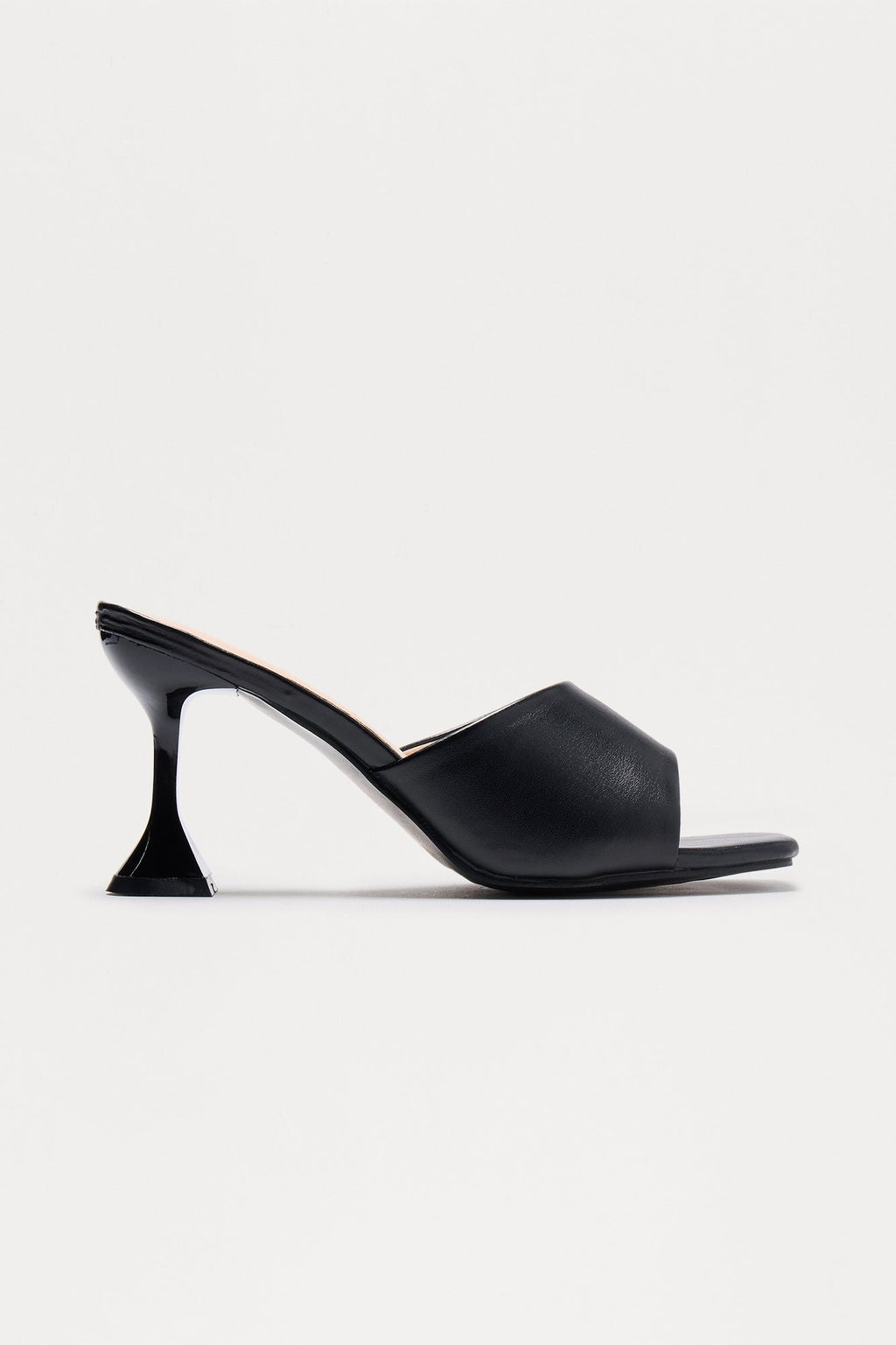 Johan Faux Leather Mules - Black