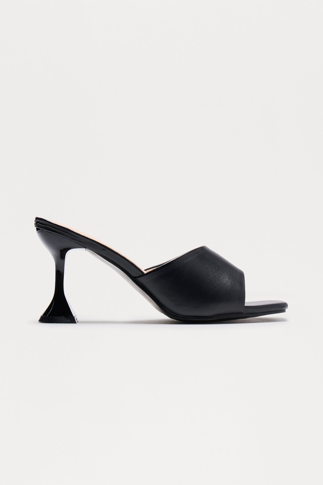 Johan Faux Leather Mules - Black