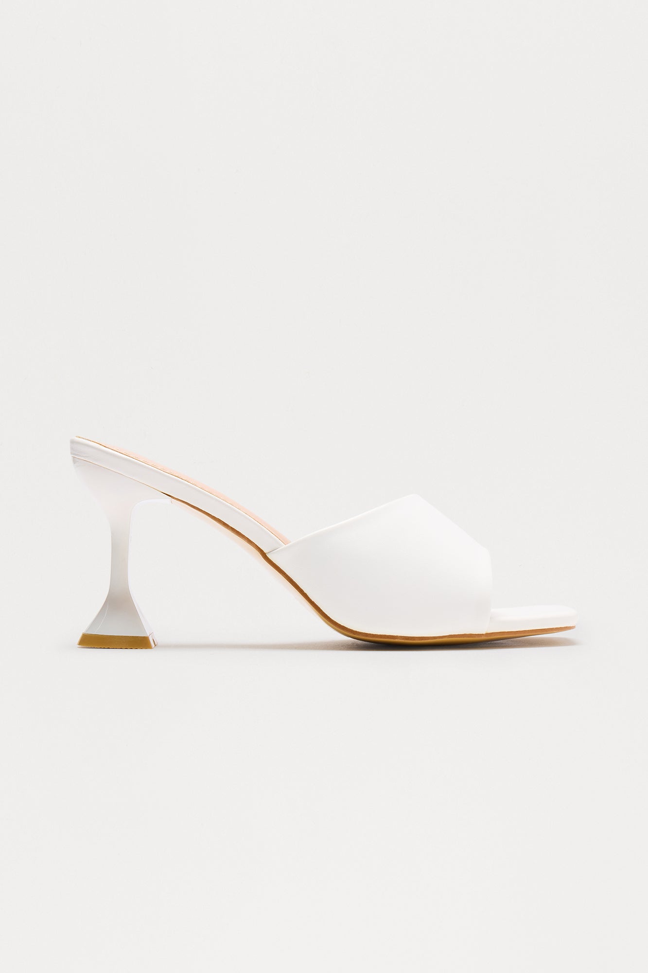 Johan Faux Leather Mules - White