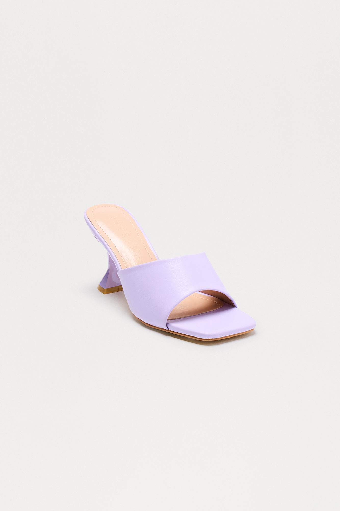 Johan Faux Leather Mules - Lavender