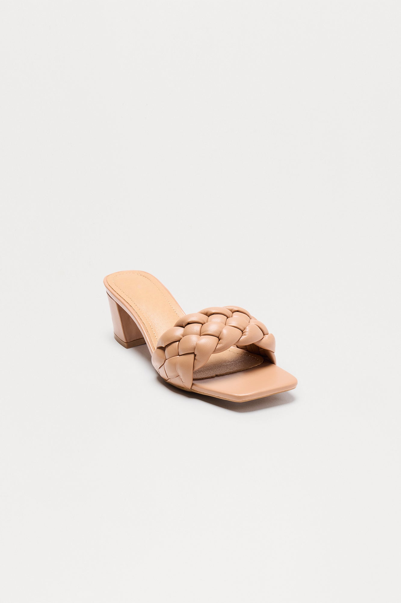 Krayson Braided Strap Mules - Beige
