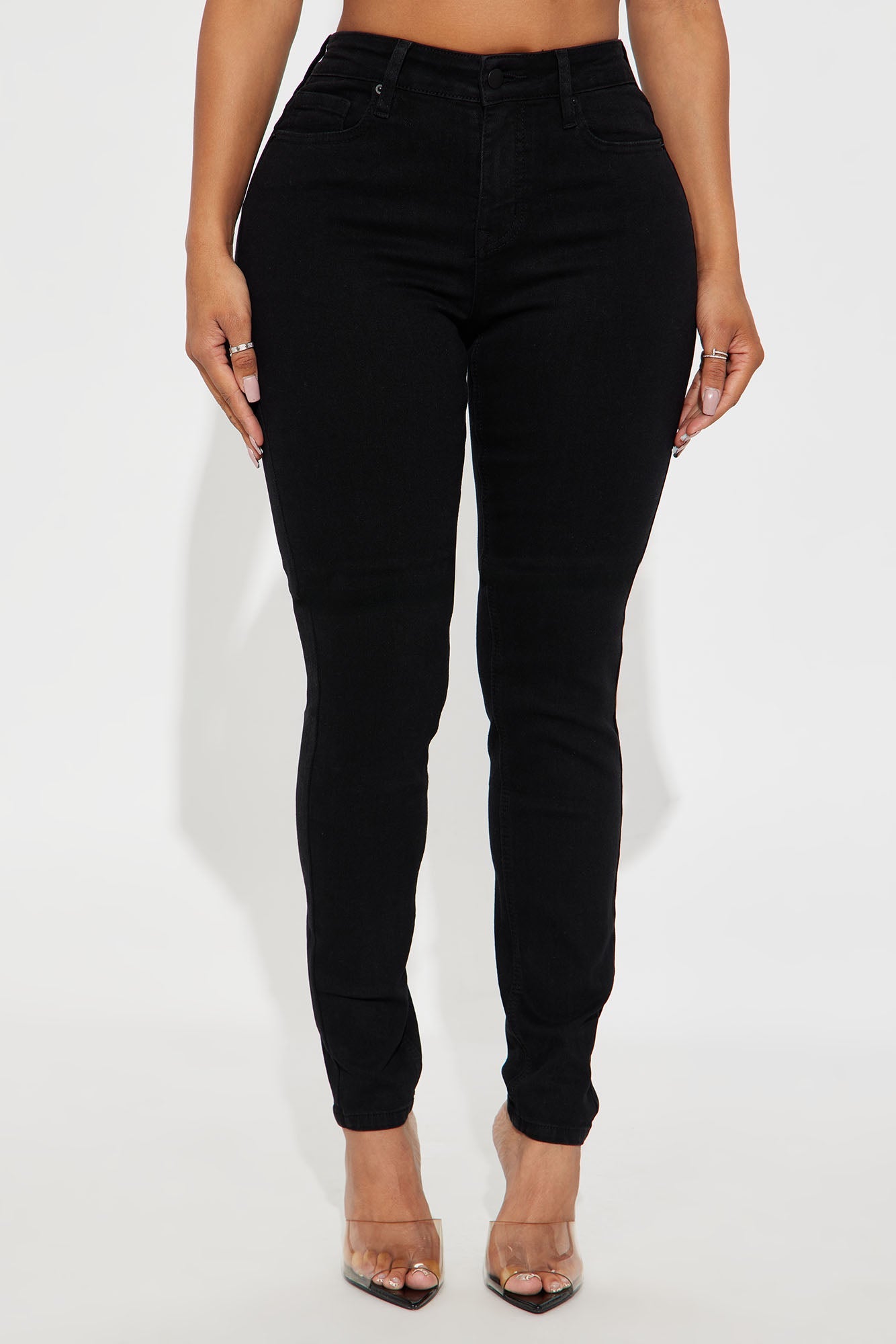 Tall Vibe Check Curvy Stretch Skinny Jeans - Black