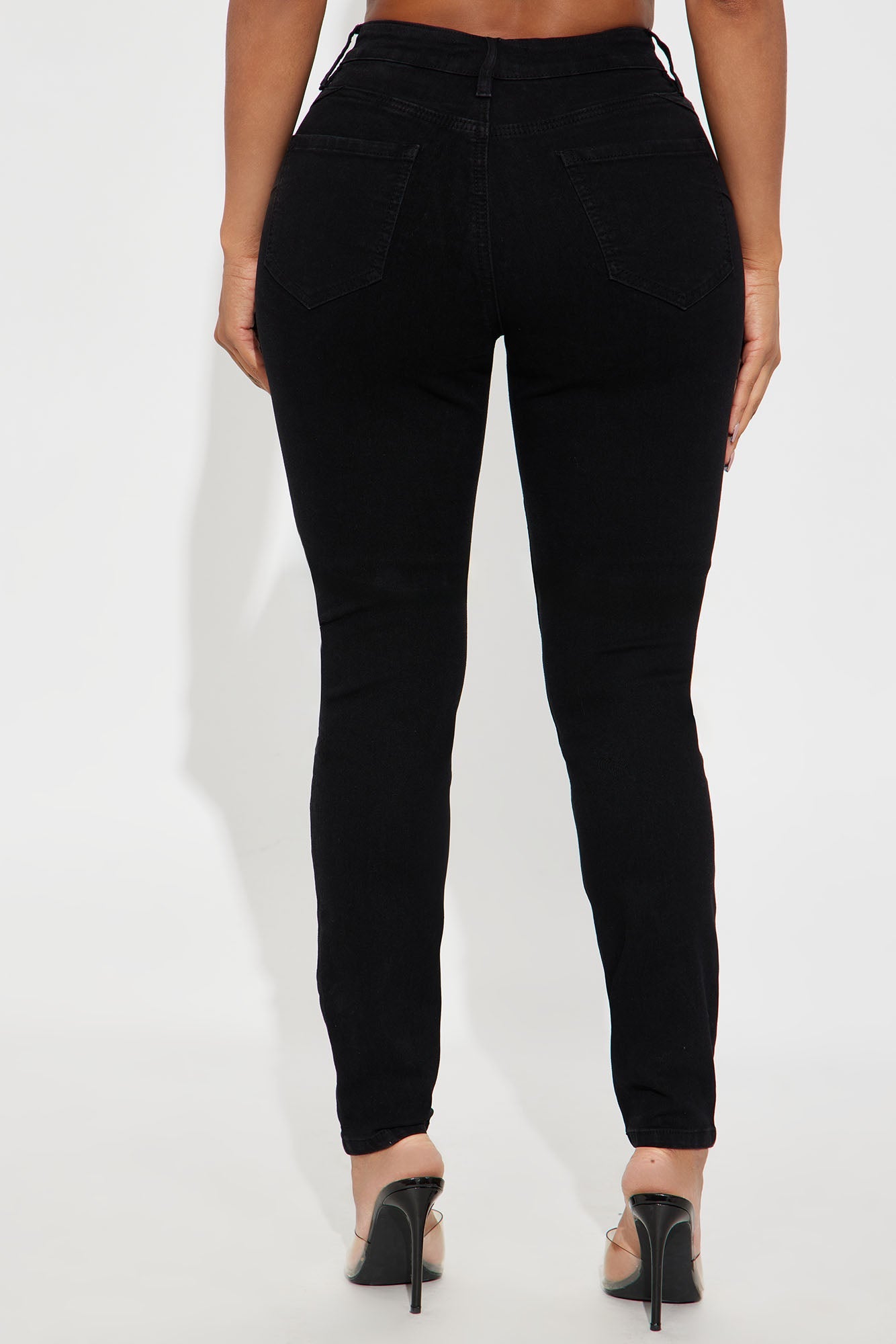Tall Vibe Check Curvy Stretch Skinny Jeans - Black
