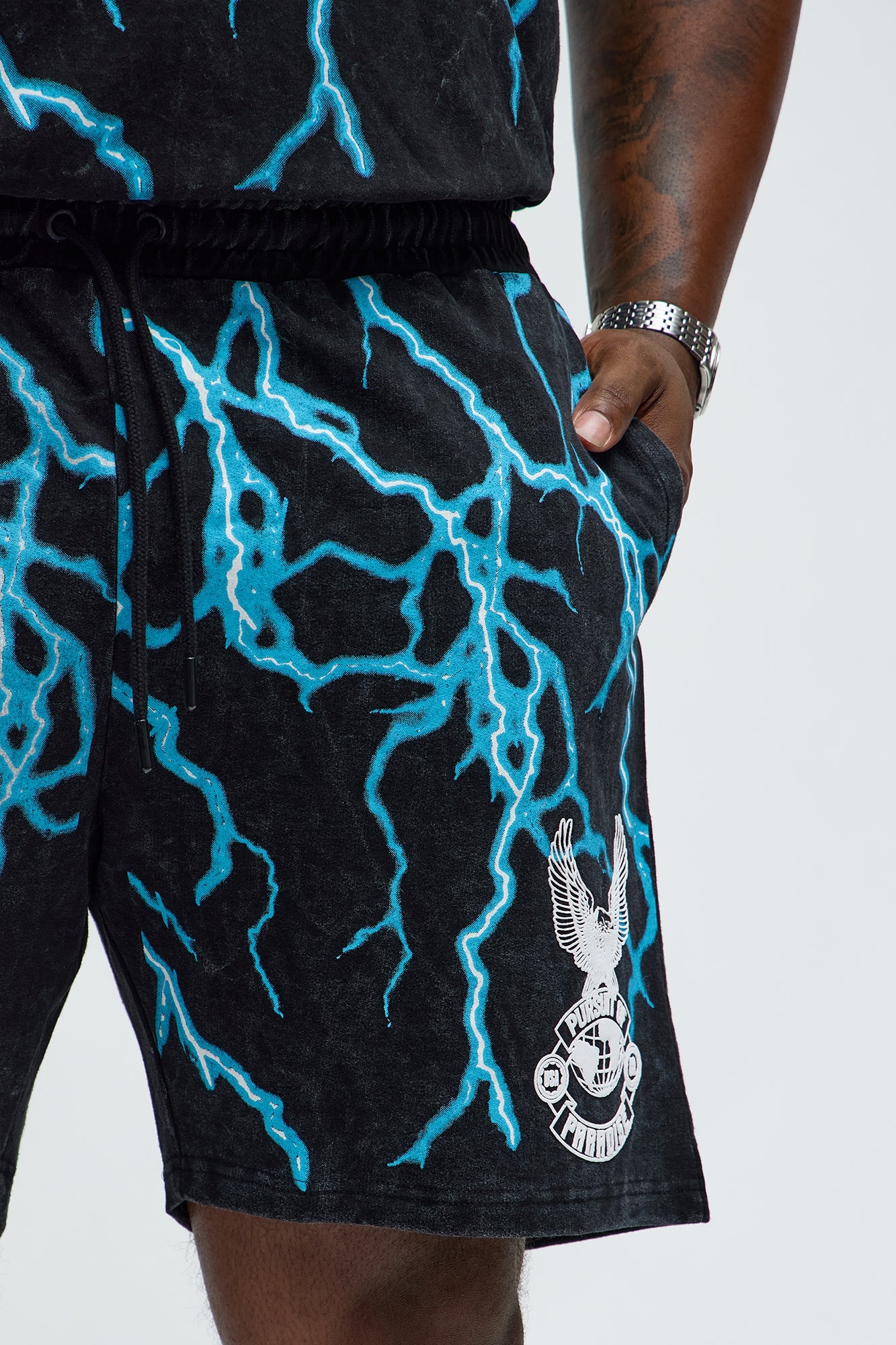 Thunder Bird Sweatshorts - Black