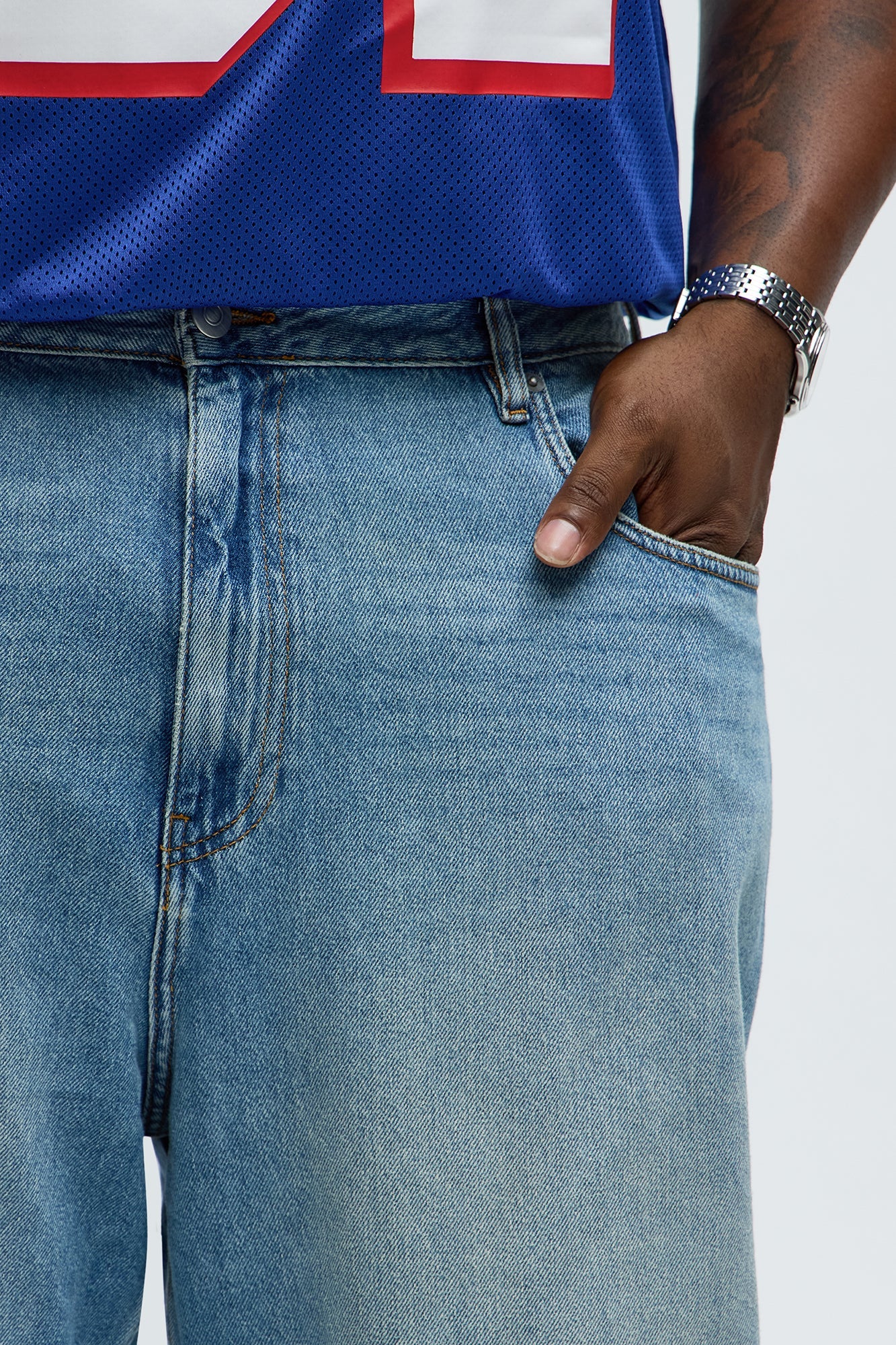 Baldwin Baggy Jeans - Medium Wash