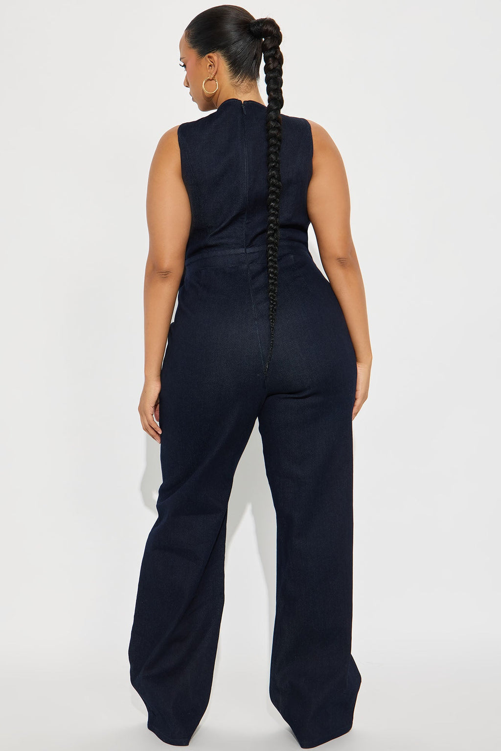 Emma Denim Straight Leg Jumpsuit - Indigo