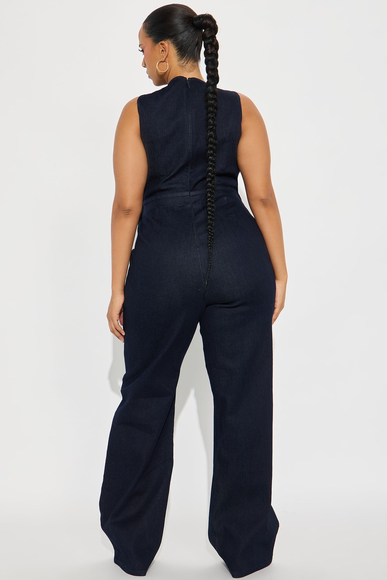 Emma Denim Straight Leg Jumpsuit - Indigo