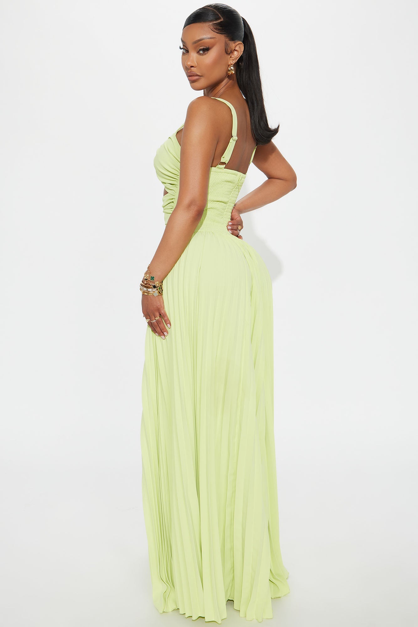 Feel The Waves Jumpsuit - Lime