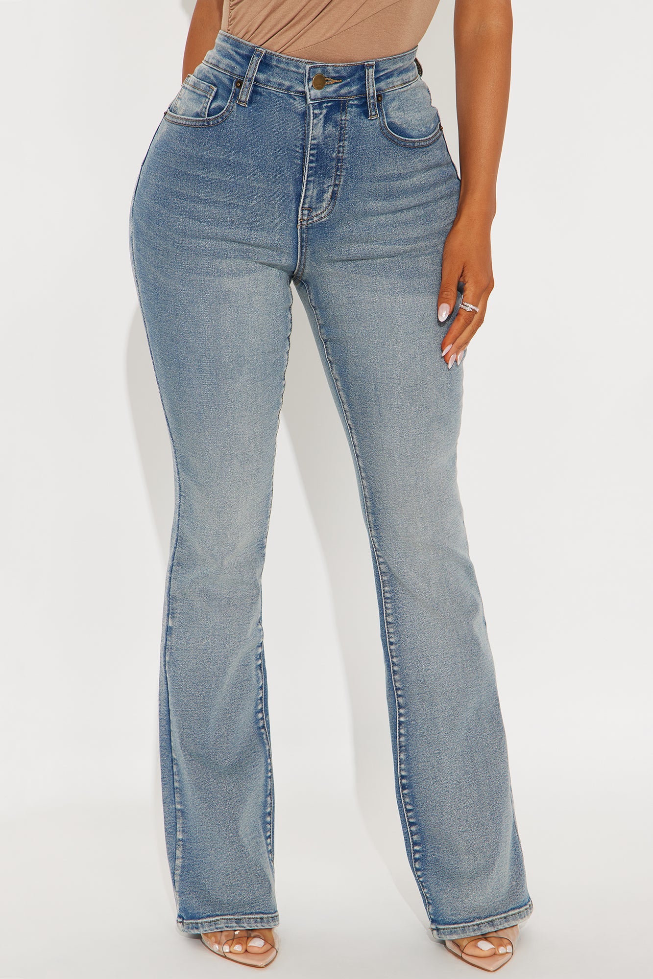 Petite Gemma Sculpting Stretch Bootcut Jeans - Vintage Wash