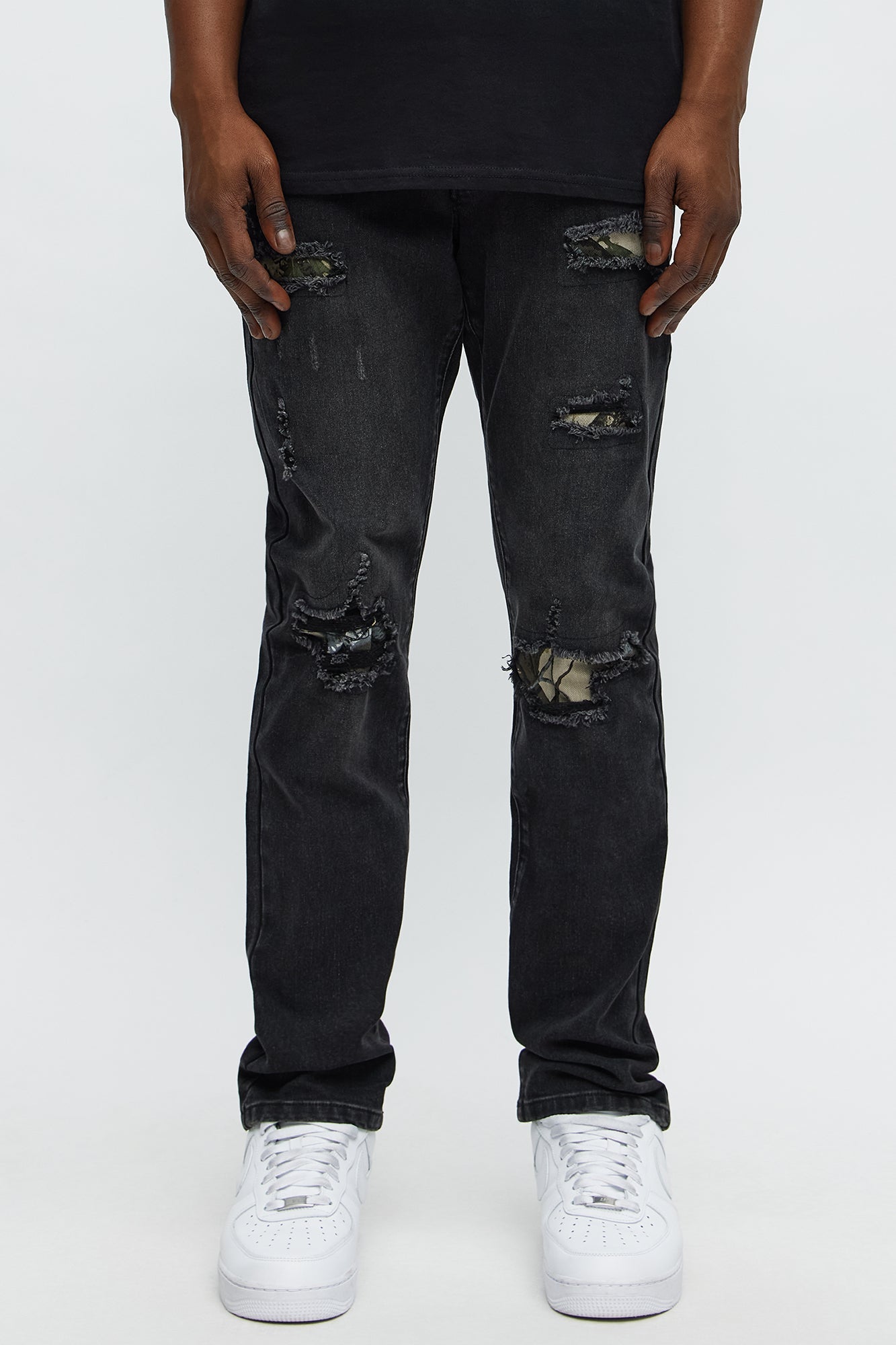 Slim Wood Stealth Jeans - Black Wash
