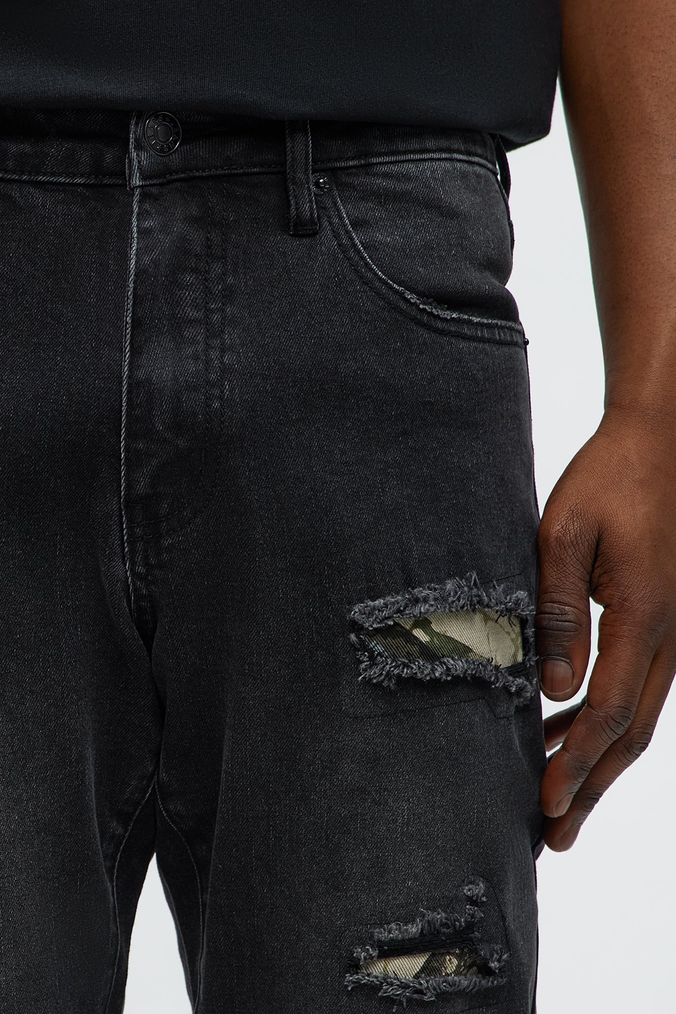 Slim Wood Stealth Jeans - Black Wash