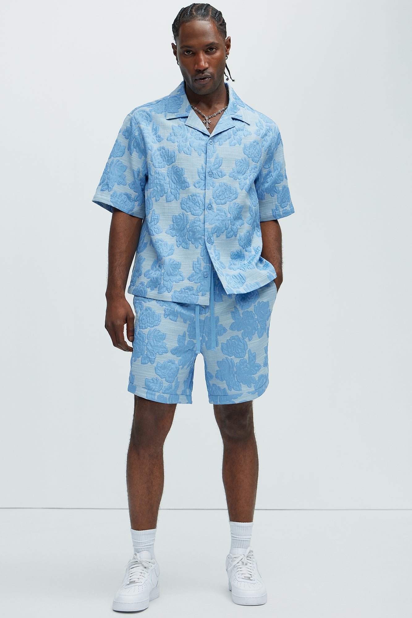 Bartlett Jacquard Shirt - Blue/combo