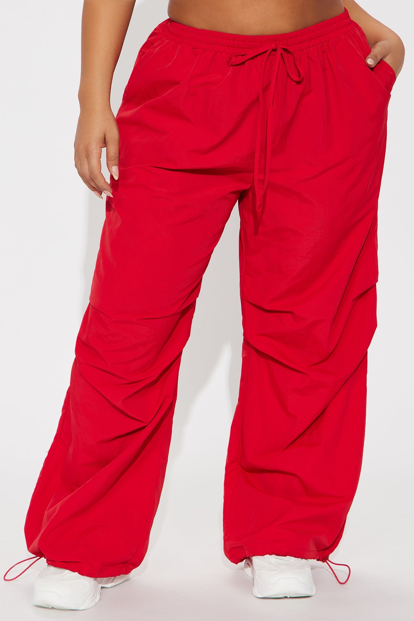 Making Moves Windbreaker Track Pant - Red