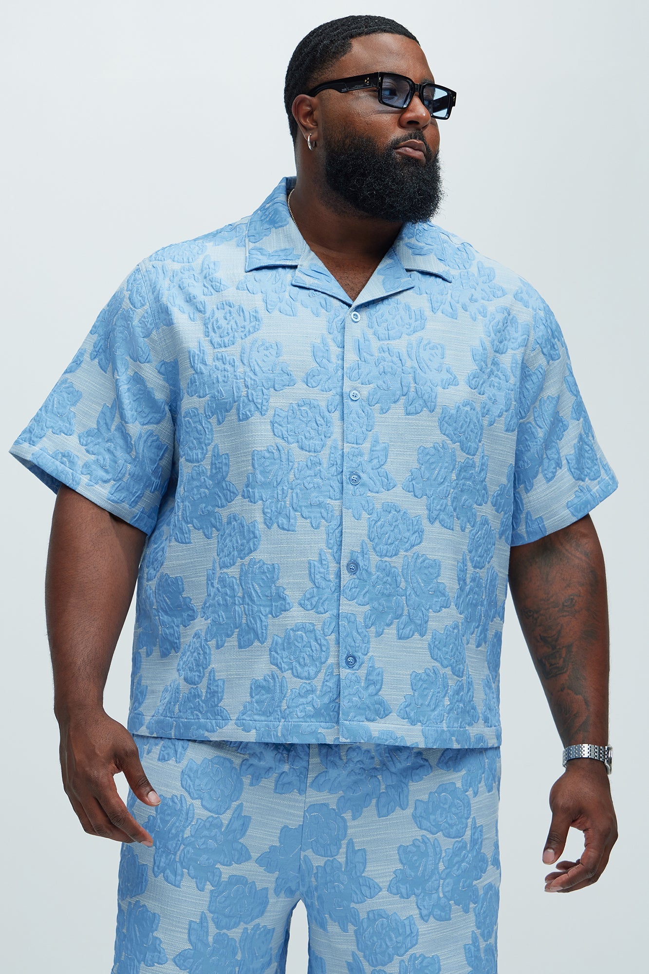 Bartlett Jacquard Shirt - Blue/combo