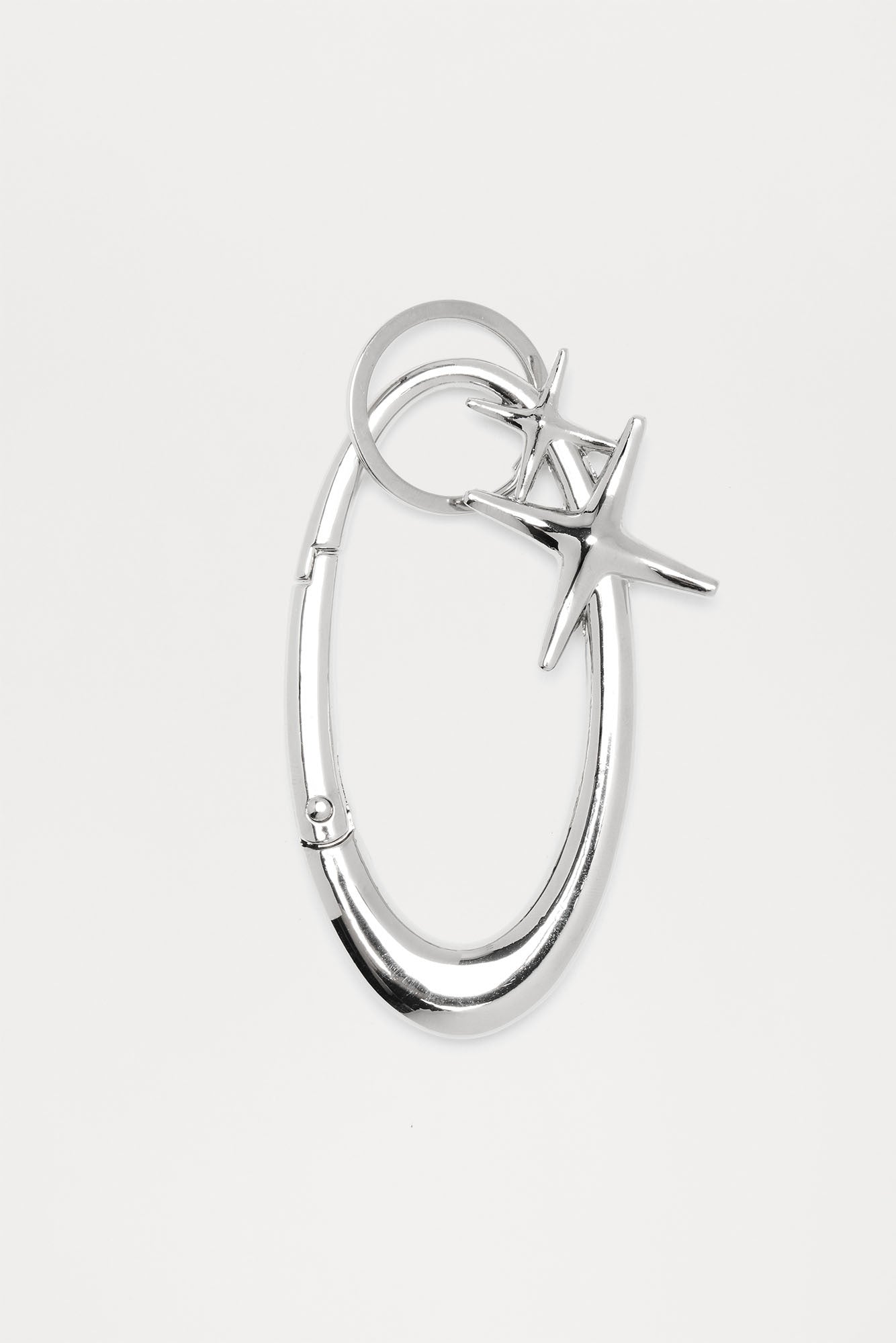 Y2K Carabiner Jean Clip Keyring - Silver
