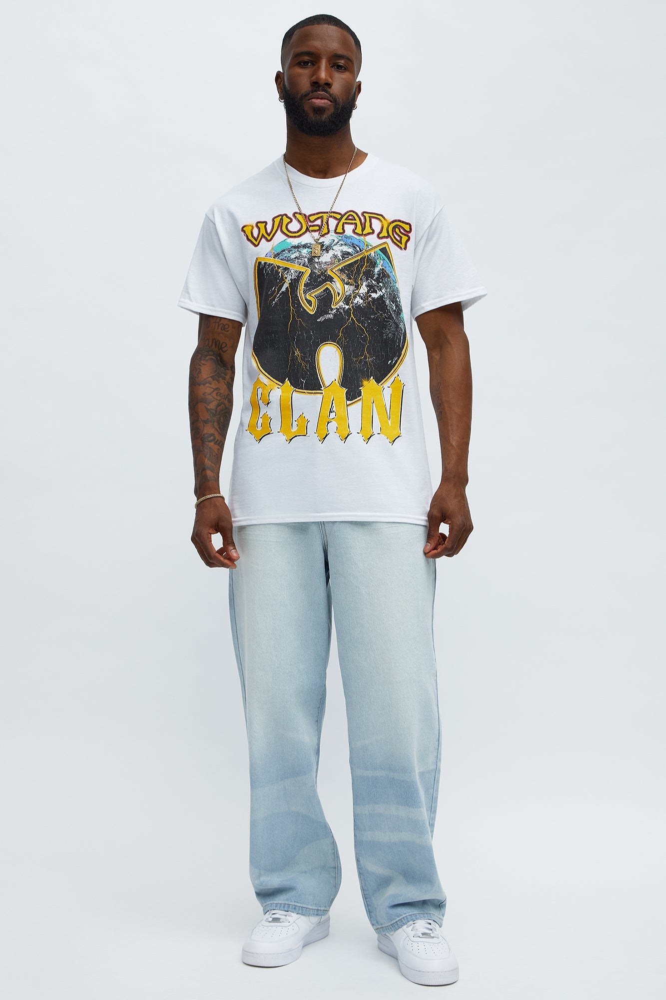 Wu Tang Clan World Tour Short Sleeve Tee - Cream