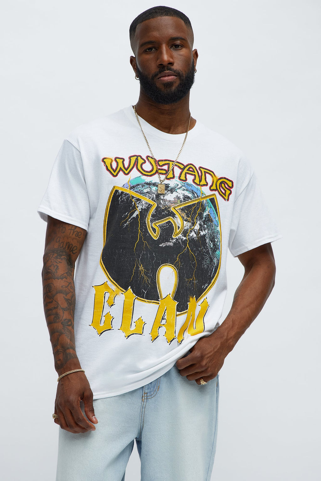 Wu Tang Clan World Tour Short Sleeve Tee - Cream