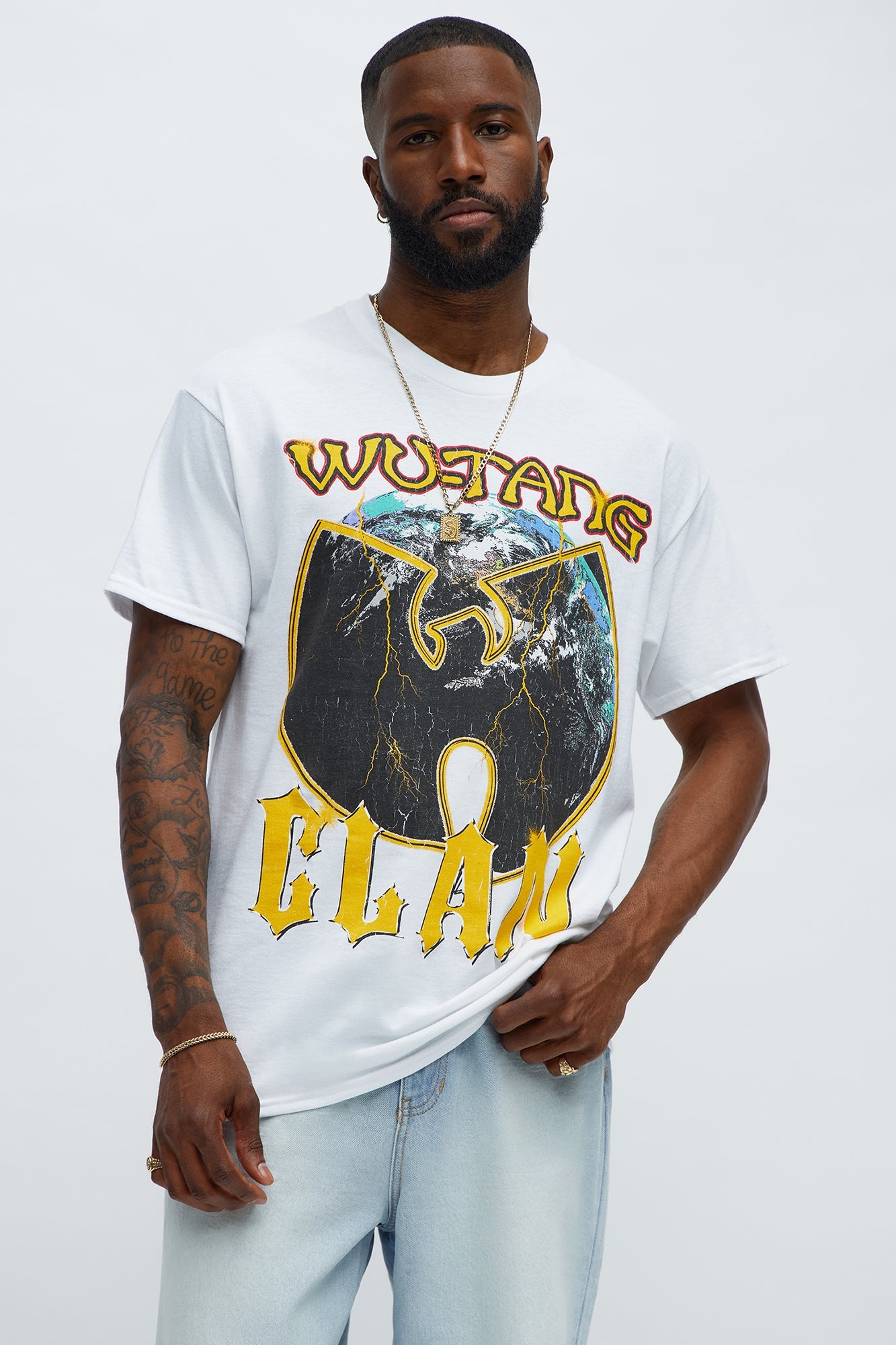 Wu Tang Clan World Tour Short Sleeve Tee - Cream