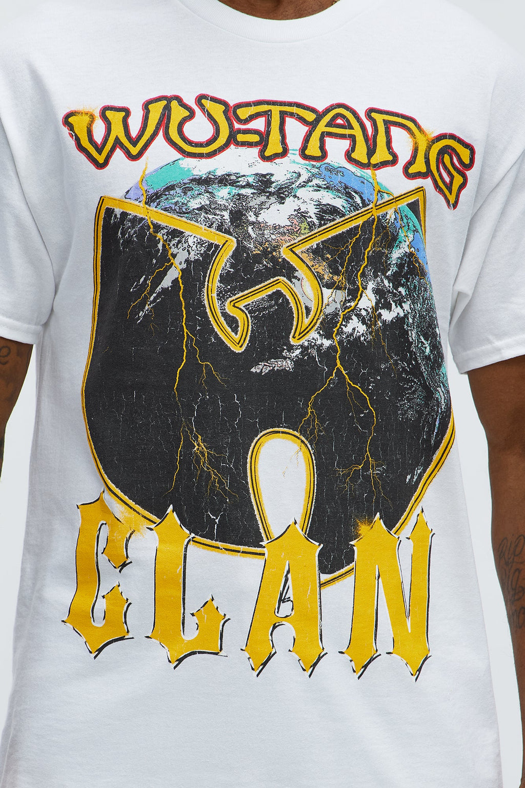 Wu Tang Clan World Tour Short Sleeve Tee - Cream
