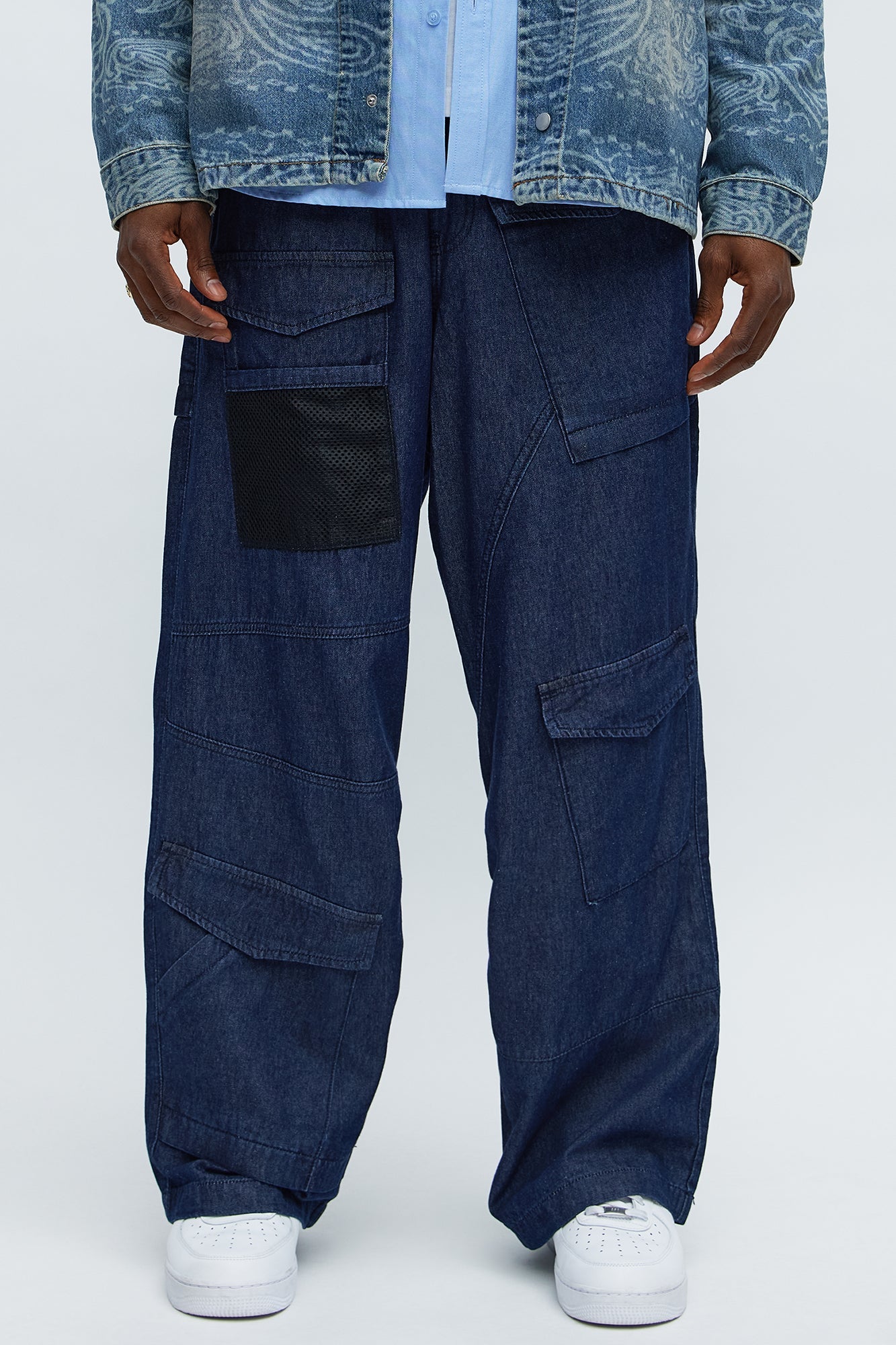 Max Cargo Baggy Pants - Indigo