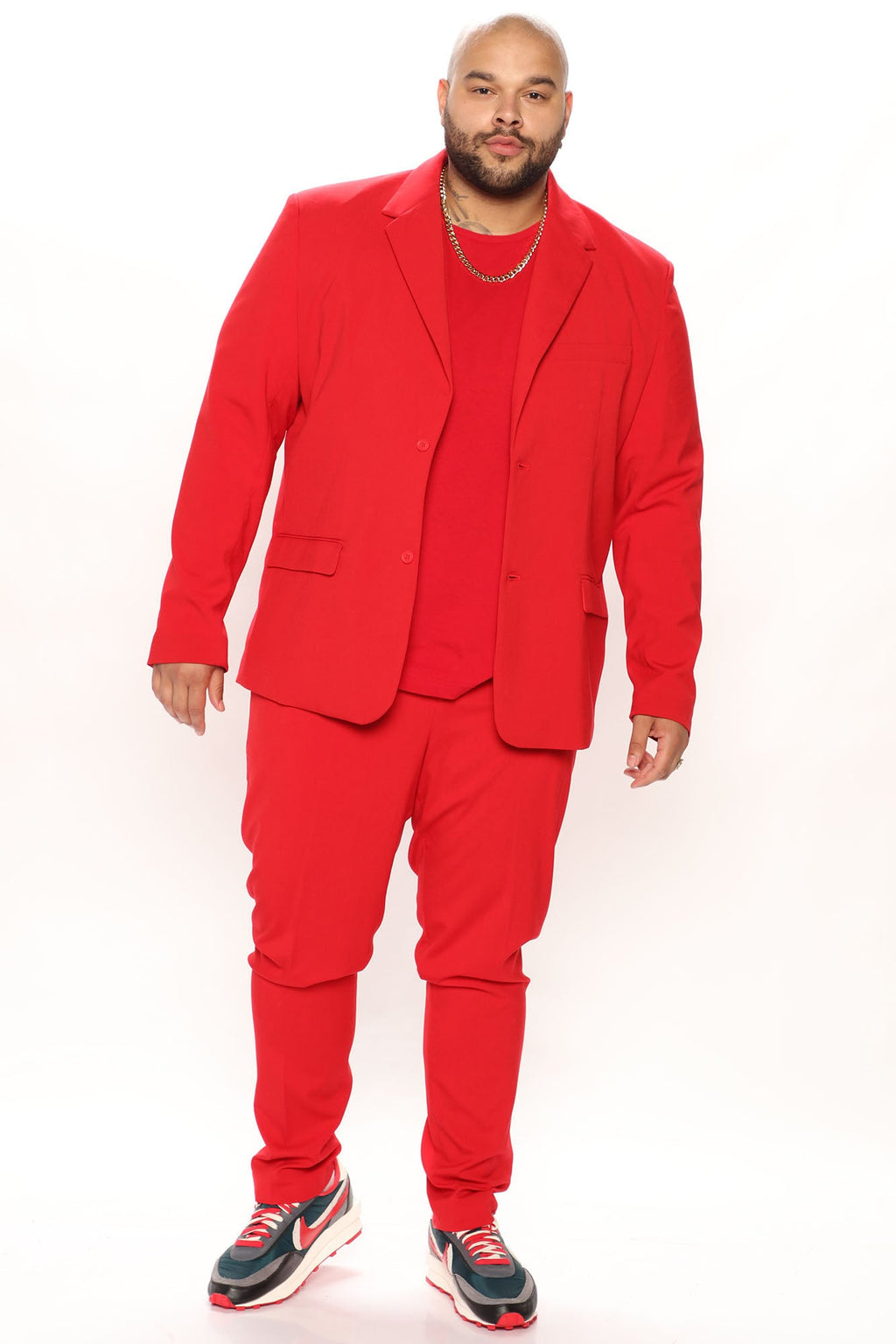 The Modern Stretch Suit Jacket - Red