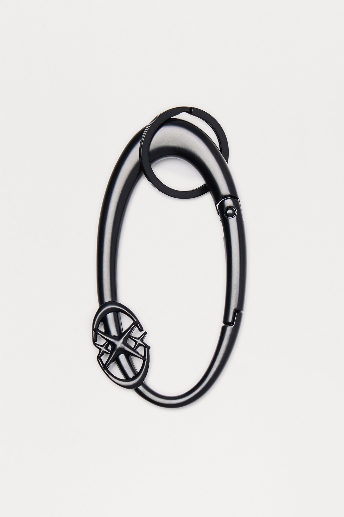 Galaxy Carabiner Jean Clip Keyring - Matte Black