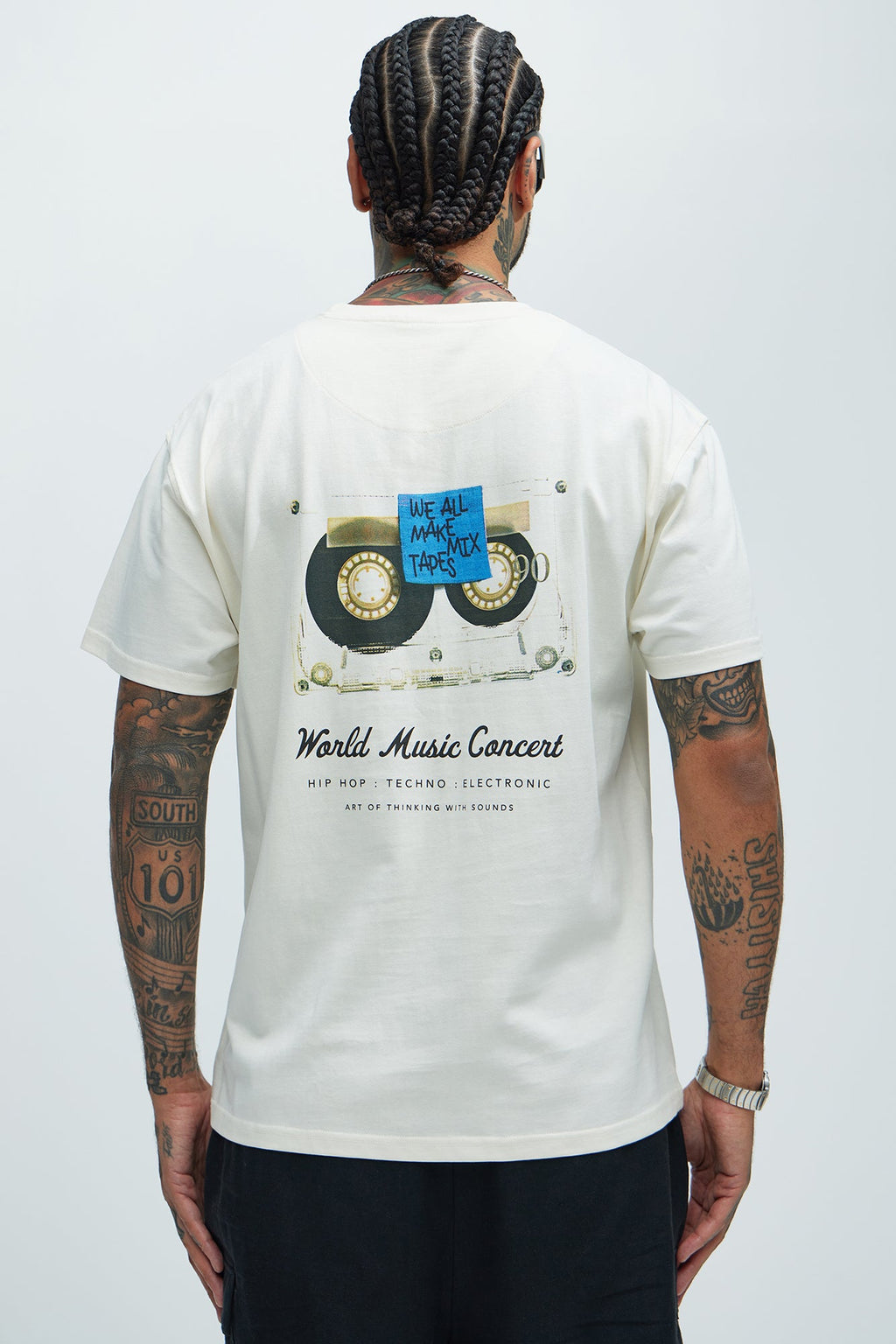 World Music Concert Short Sleeve Tee - Cream