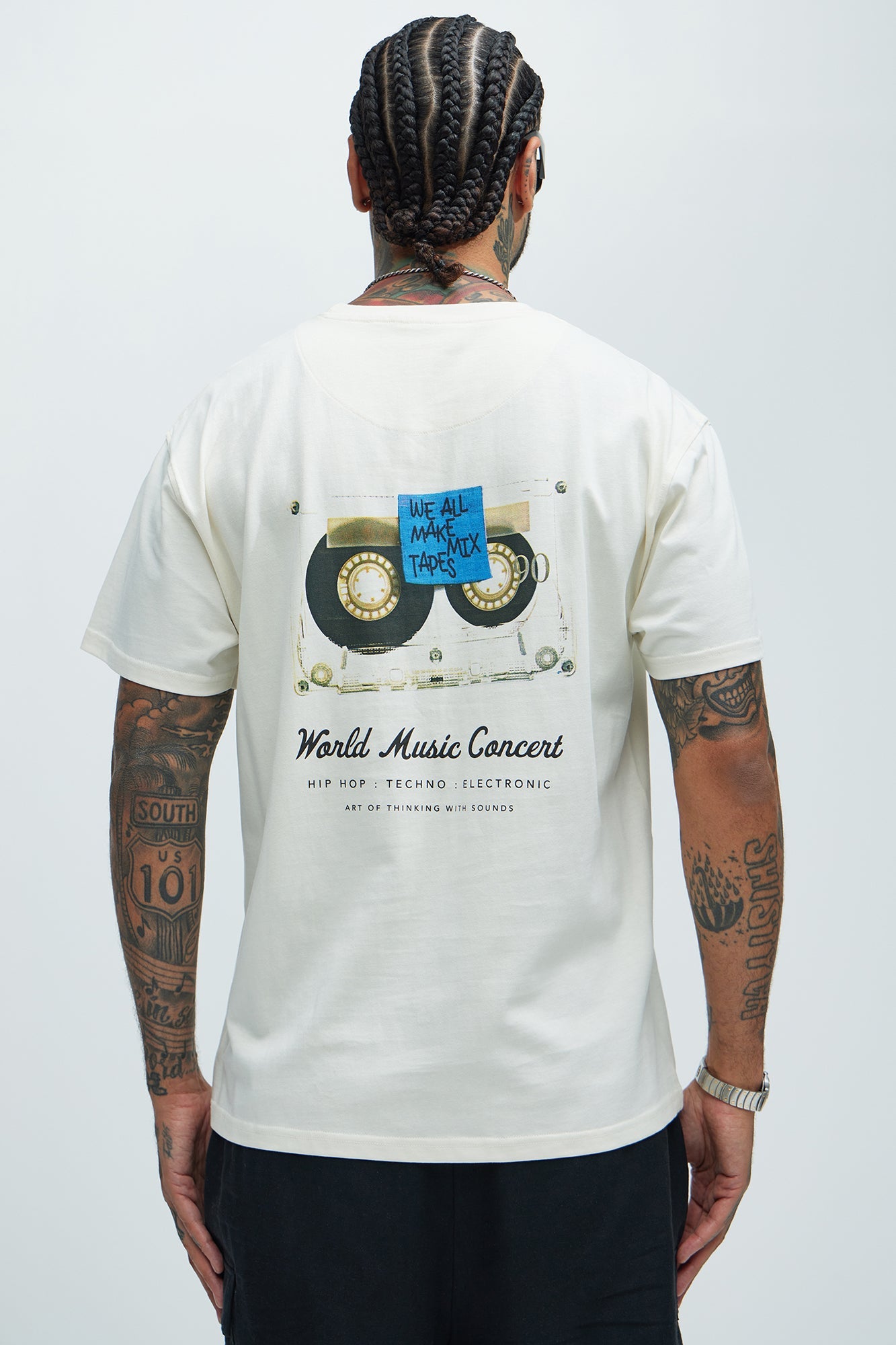 World Music Concert Short Sleeve Tee - Cream