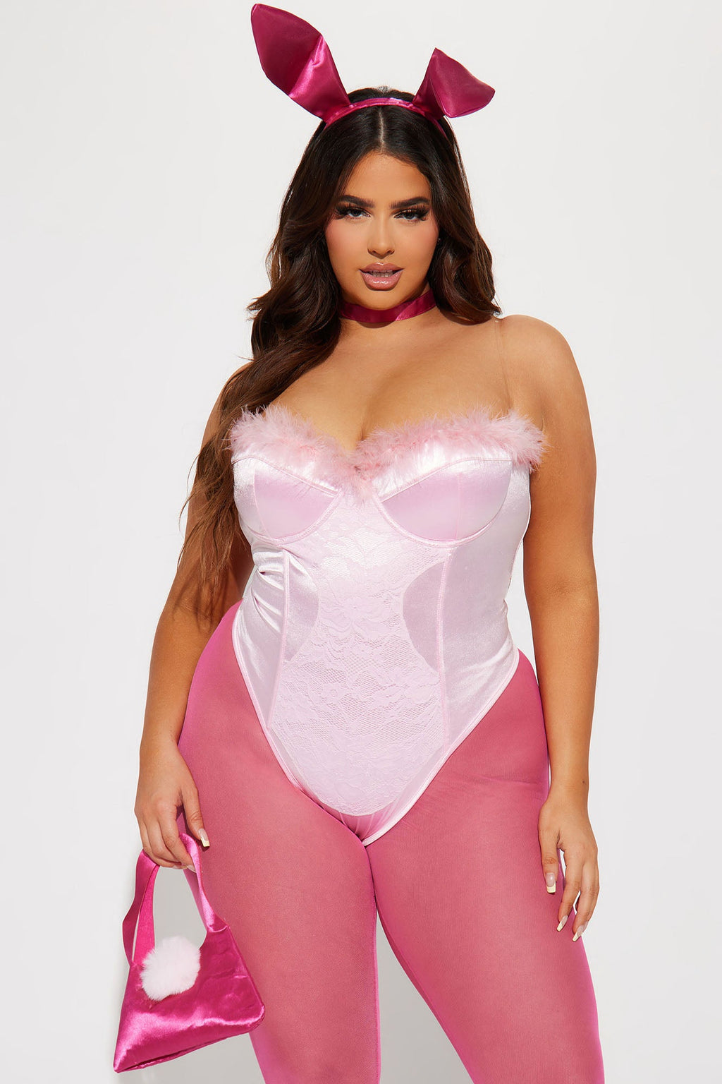 Like It's Hard Bunny 5 Piece Costume Set - Pink