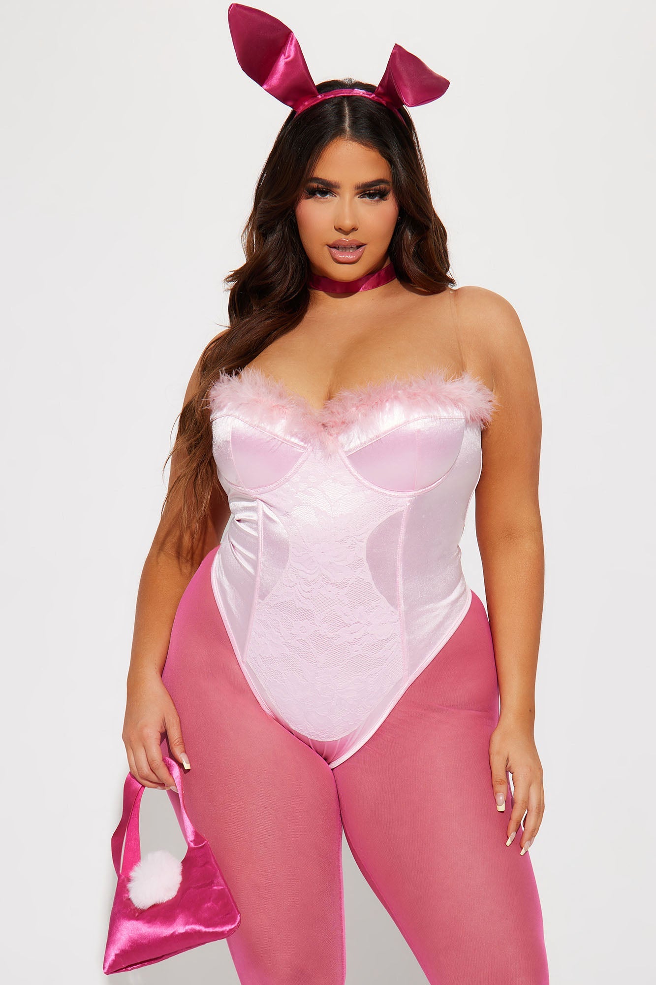 Like It's Hard Bunny 5 Piece Costume Set - Pink
