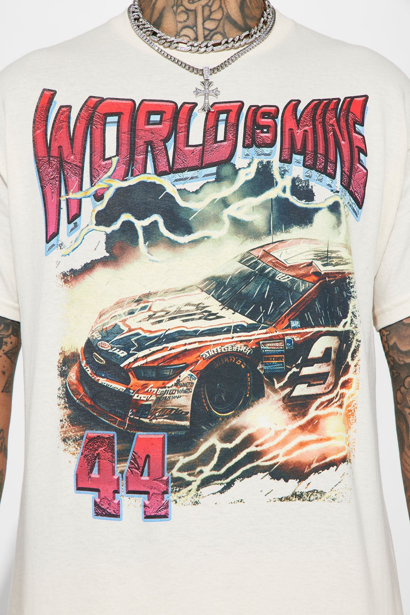 World Is Mine 44 Short Sleeve Tee - Off White