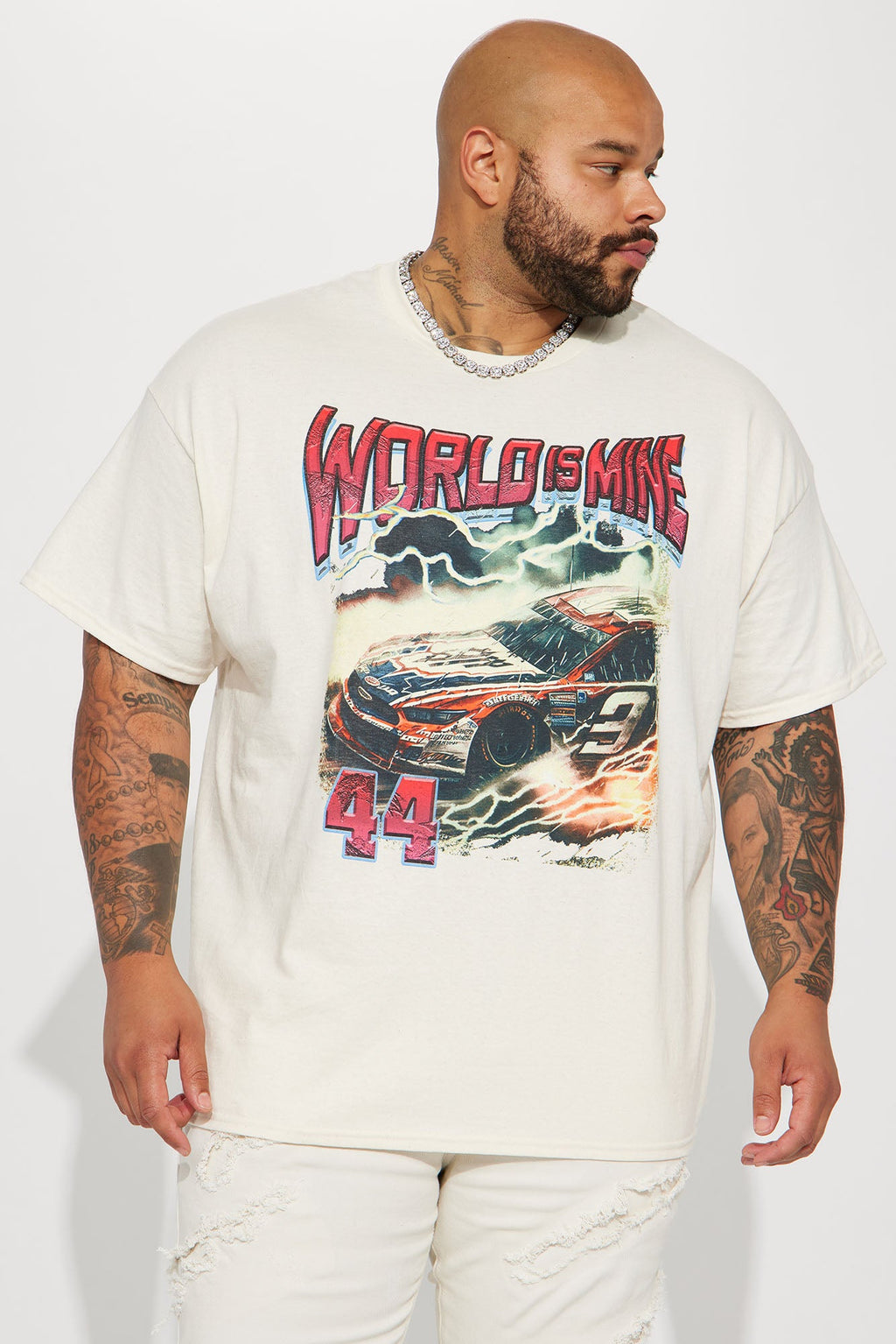 World Is Mine 44 Short Sleeve Tee - Off White