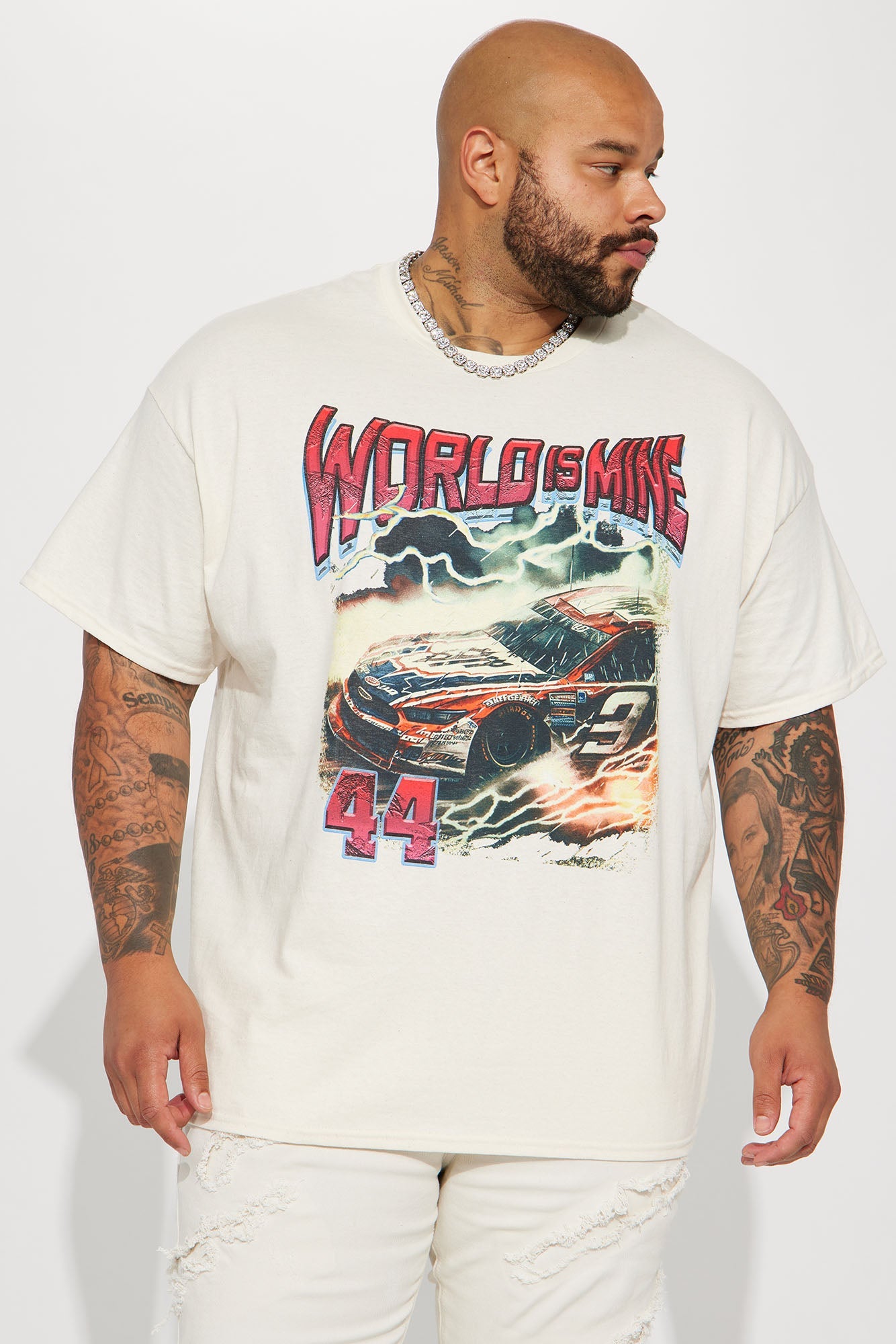 World Is Mine 44 Short Sleeve Tee - Off White