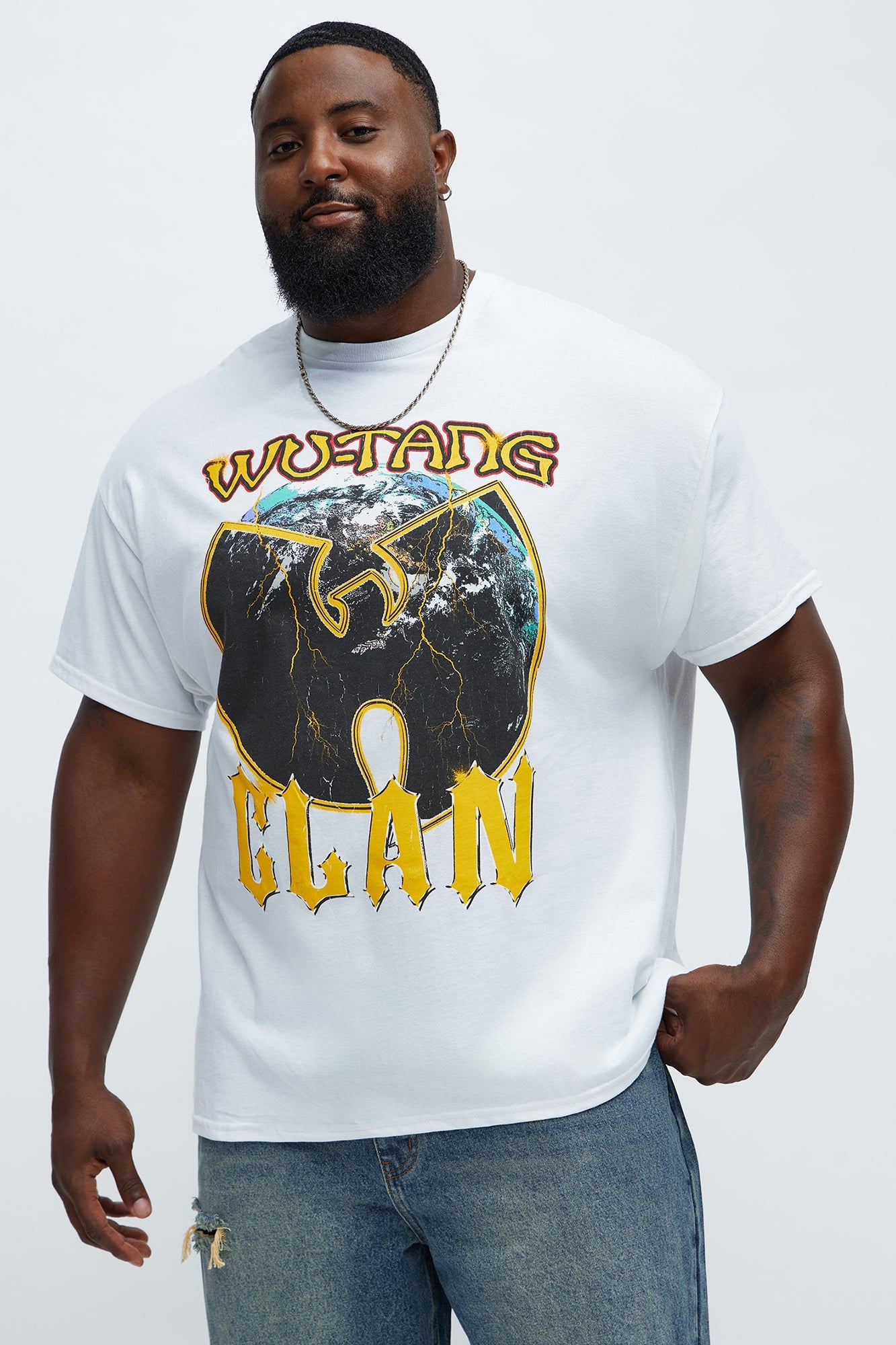 Wu Tang Clan World Tour Short Sleeve Tee - Cream