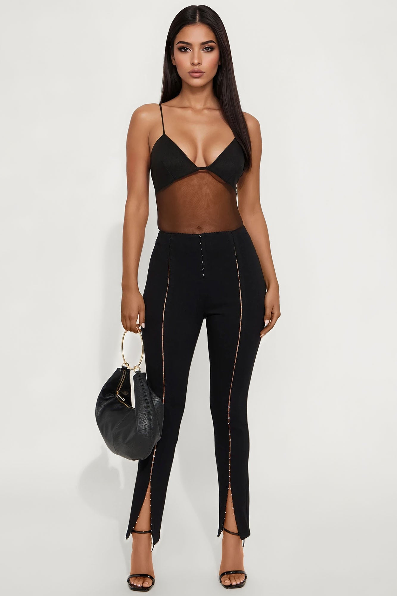 Hooked On You Skinny Pant 29″ - Black