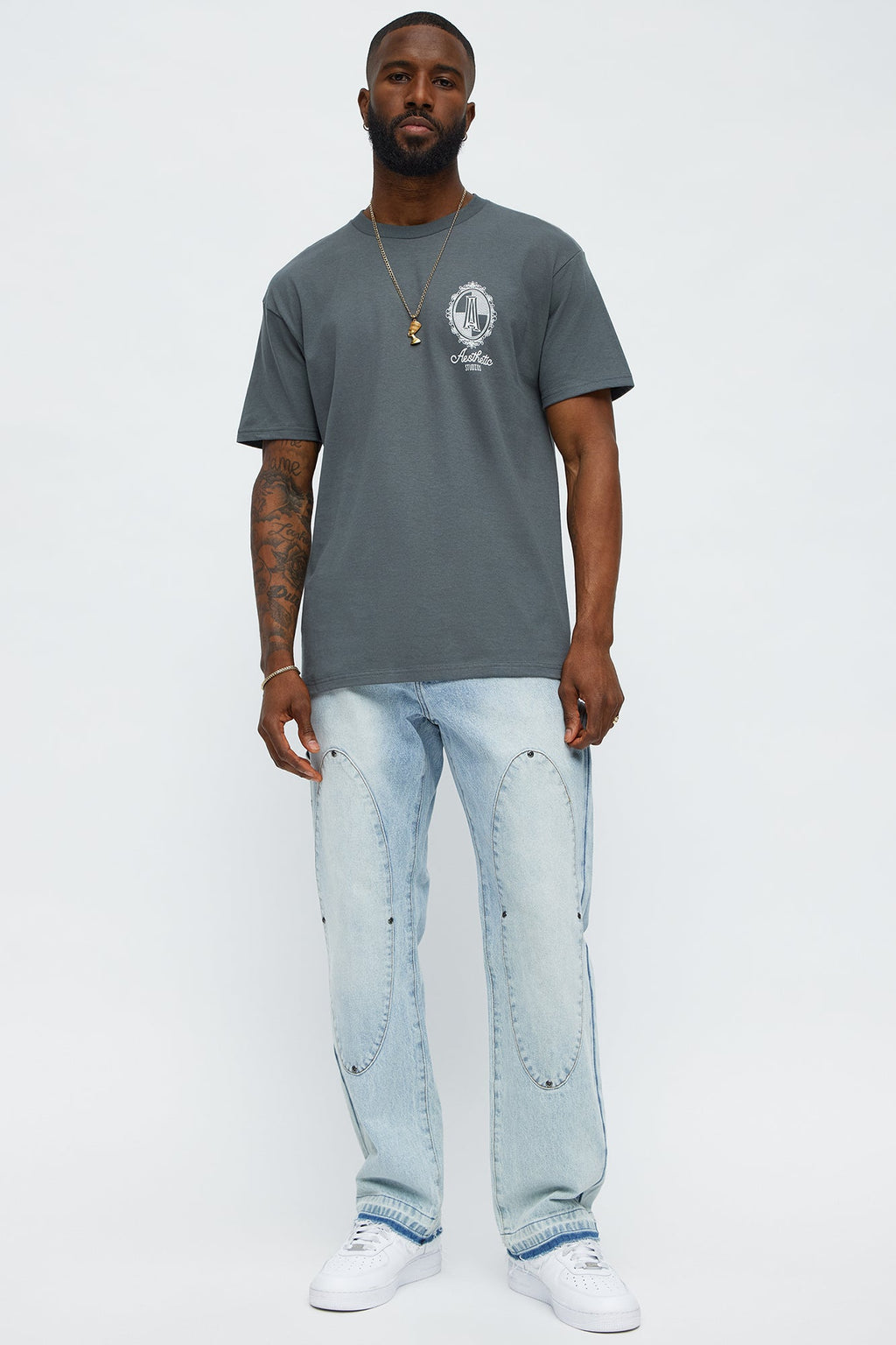 Aesthetics LA California Short Sleeve Tee - Charcoal